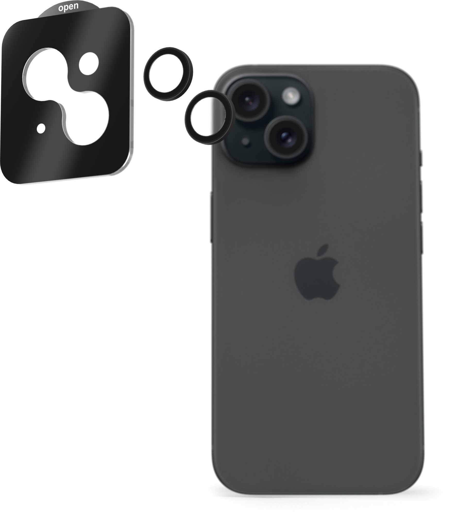 AlzaGuard Elite Lens Protector na iPhone 15/15 Plus čierne