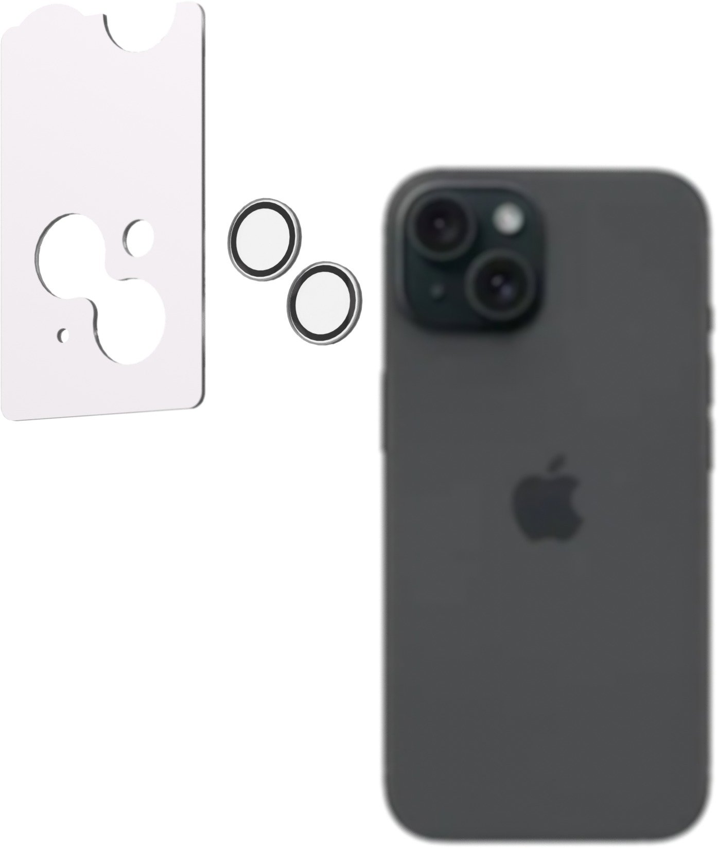 AlzaGuard Elite Lens Protector pre iPhone 15/15 Plus číre s inštalačným rámčekom
