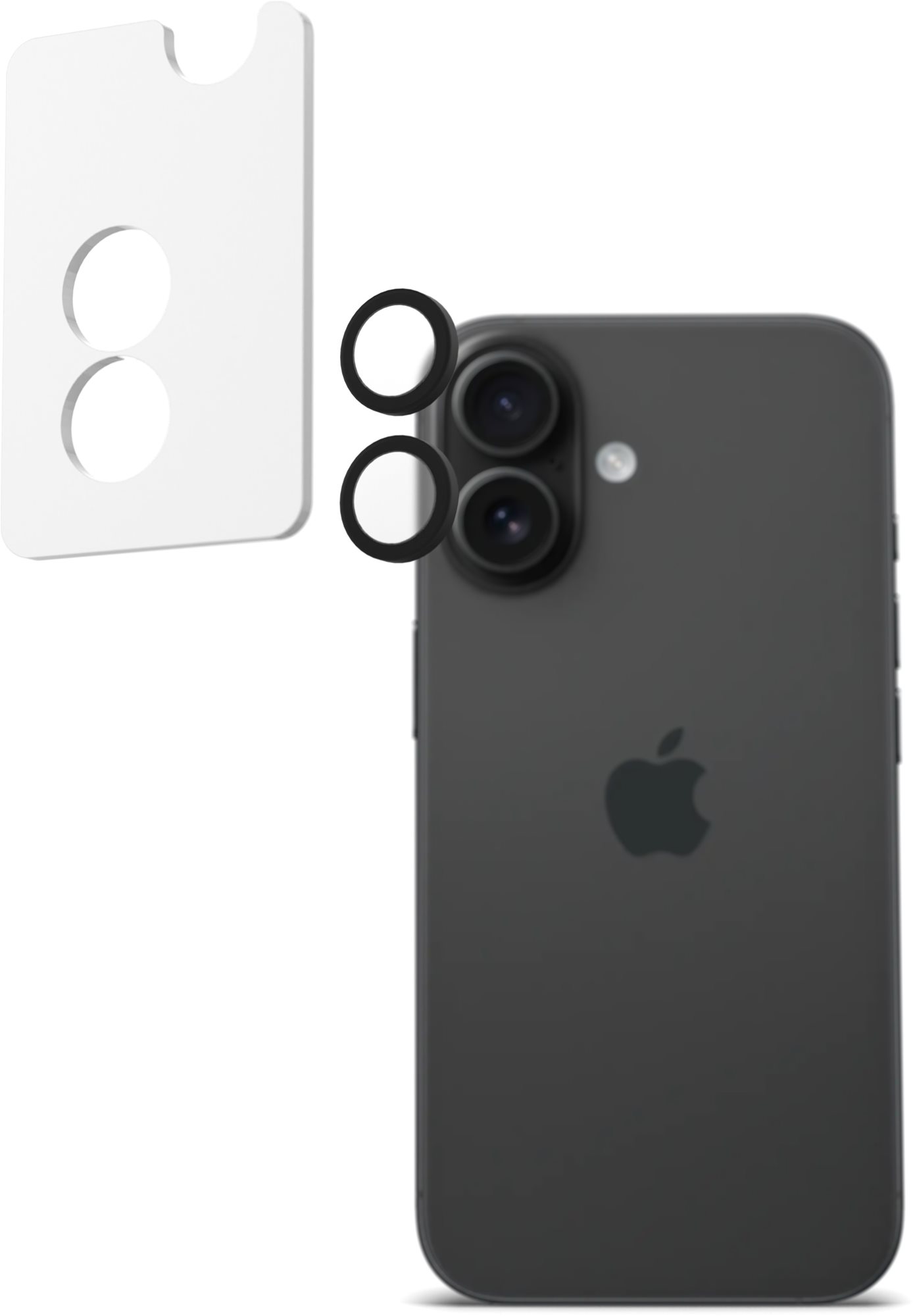 AlzaGuard Elite Lens Protector na iPhone 16/16 Plus čierne