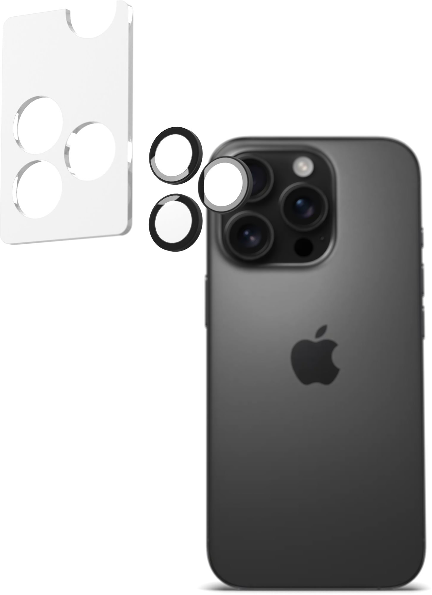 AlzaGuard Elite Lens Protector na iPhone 16 Pro/16 Pro Max čierne
