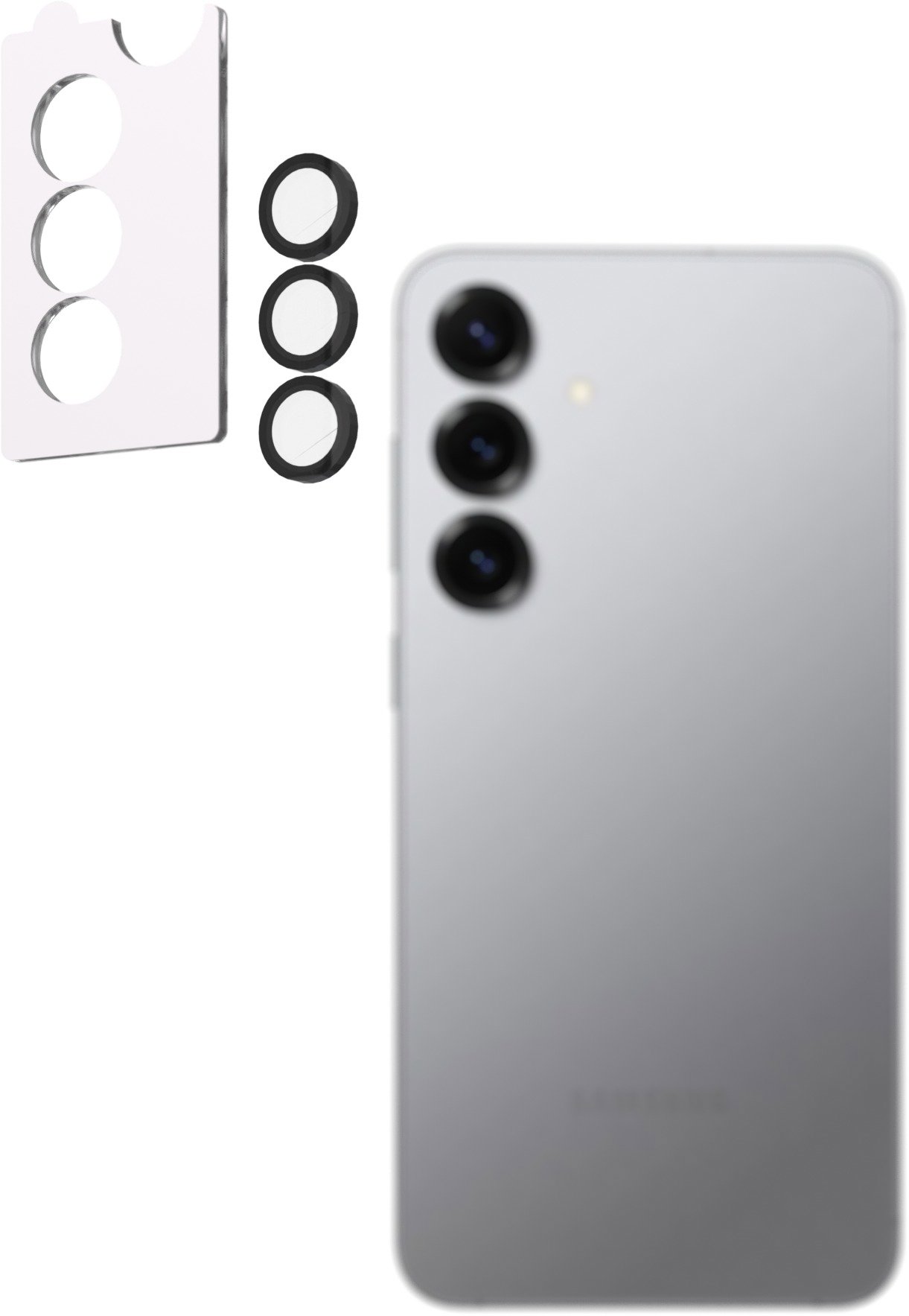 AlzaGuard Elite Lens Protector pre Samsung Galaxy S25+ 5G čierne s inštalačným rámčekom