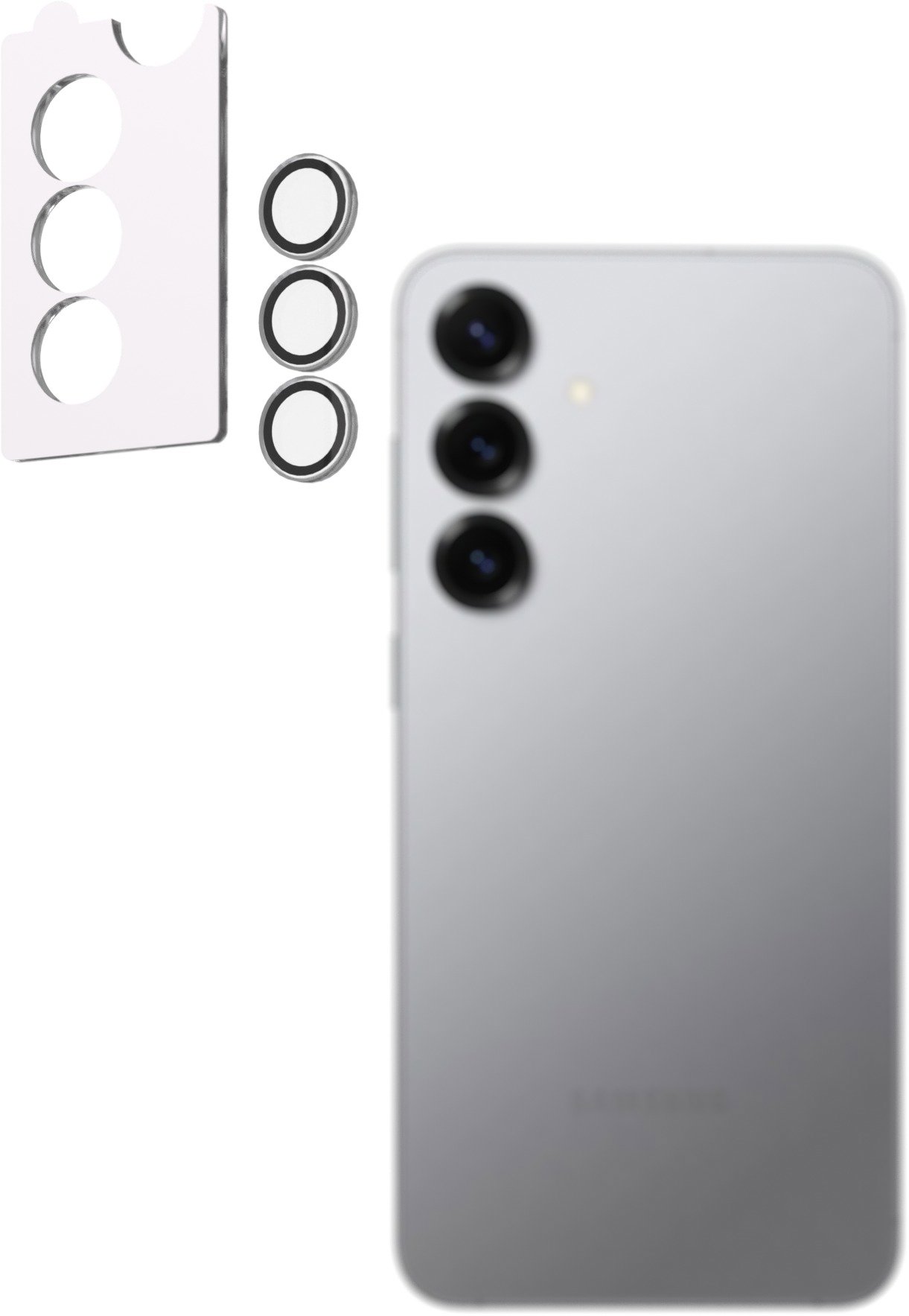 AlzaGuard Elite Lens Protector na Samsung Galaxy S25+ 5G číre s inštalačným rámikom