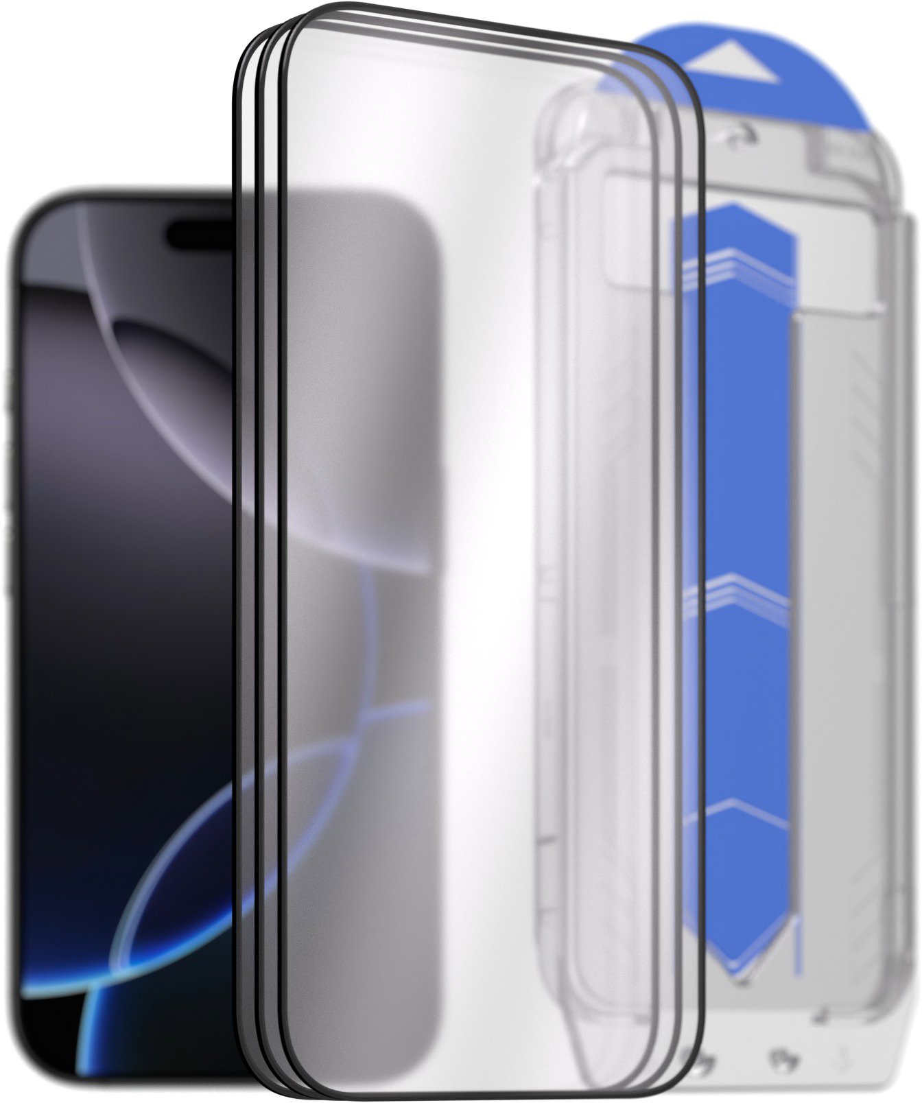 AlzaGuard 2.5D Glass EasyFit DustFree na iPhone 16 Pro – 3 ks v balení s aplikátorom