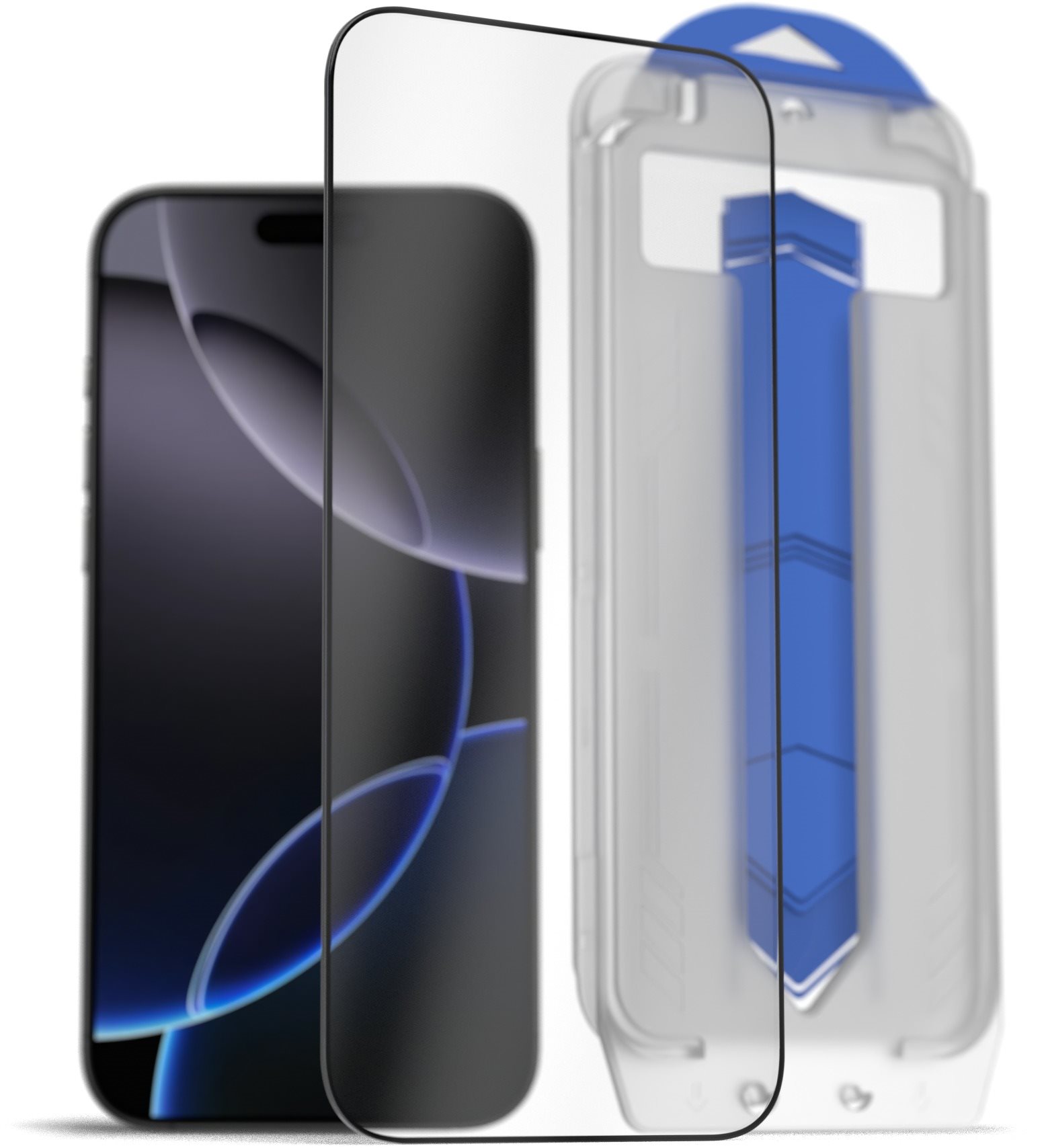 AlzaGuard 2.5D FullCover Glass EasyFit DustFree 2 Pack na iPhone 16 Pro Max s inštalačným rámčekom