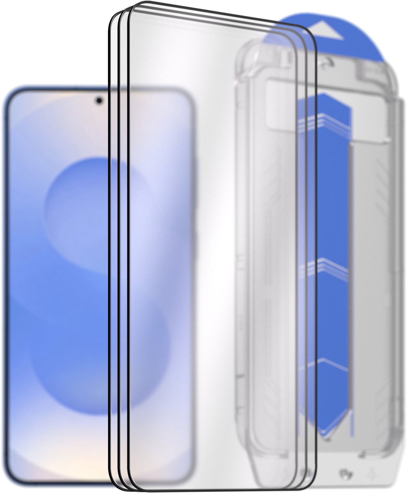 AlzaGuard 2.5D Glass EasyFit DustFree na Samsung Galaxy S25+ – 3 ks v balení s aplikátorom