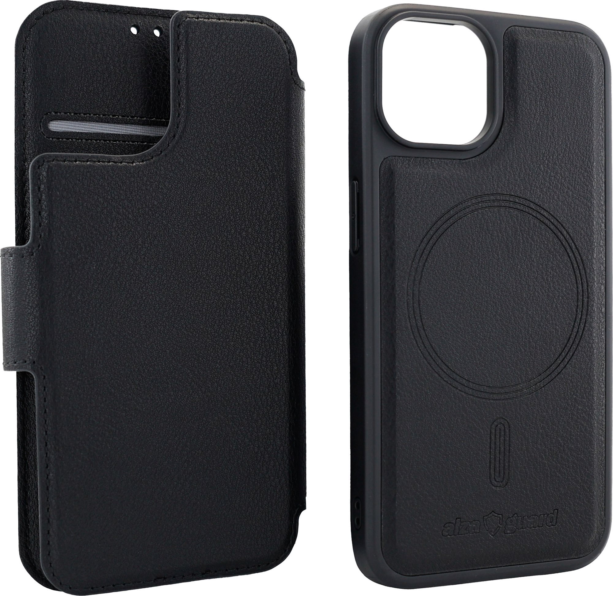 AlzaGuard MagWallet 2 in 1 Case Compatible with Magsafe pre iPhone 15 čierne