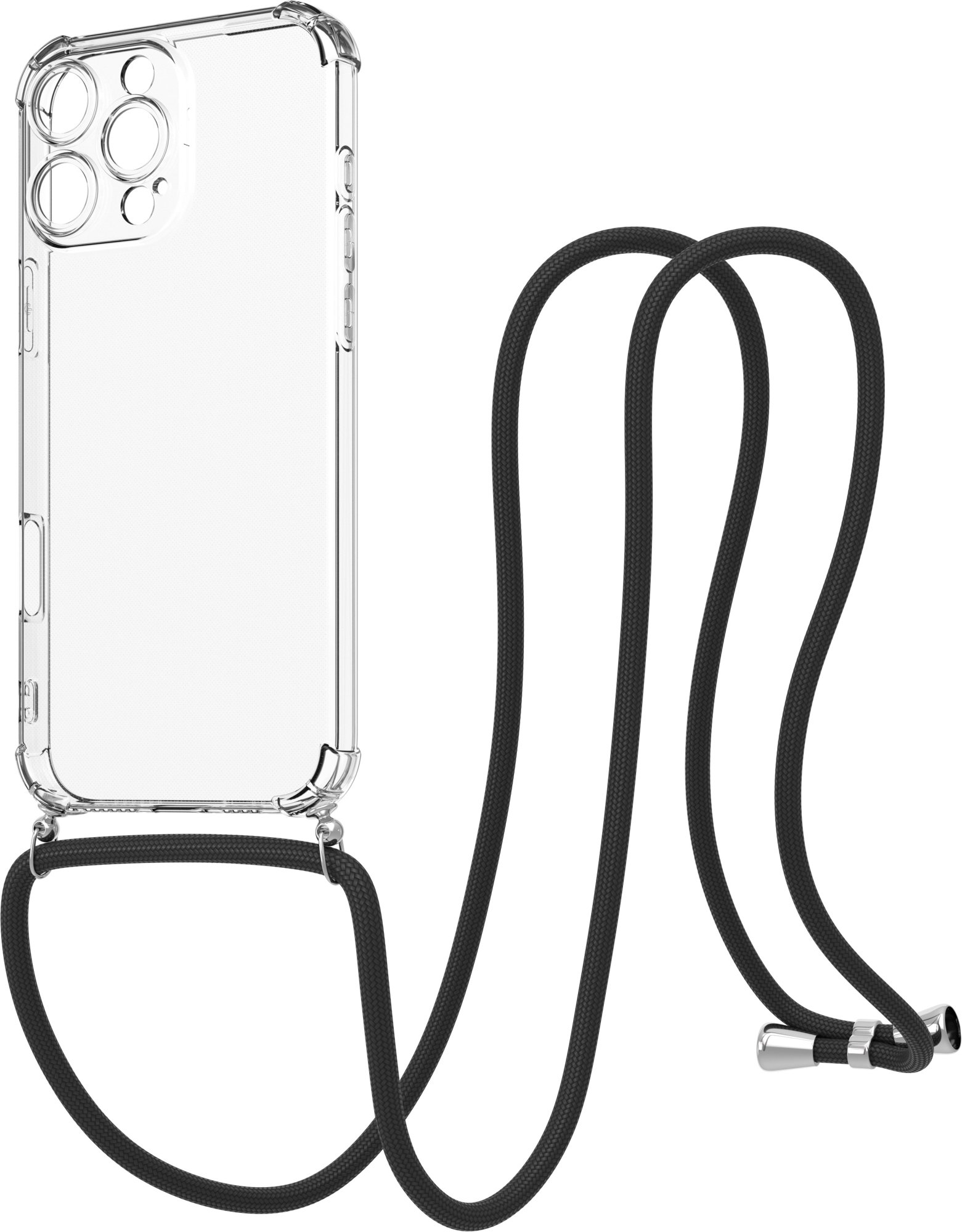 AlzaGuard Luxe Lanyard Case na iPhone 16 Pro Max čierny