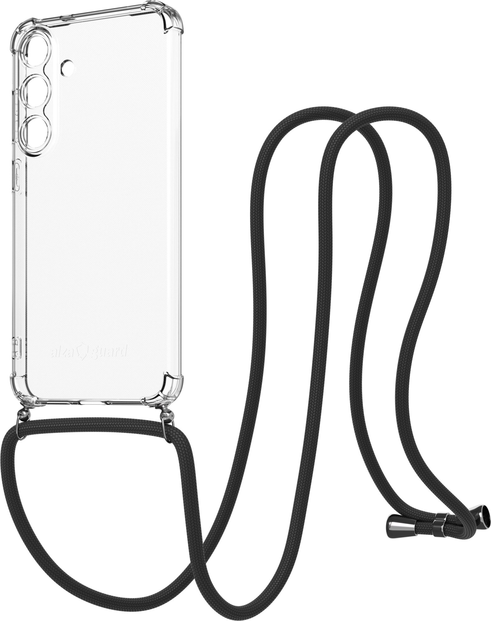 AlzaGuard Luxe Lanyard Case pre Samsung Galaxy S25+ 5G čierny