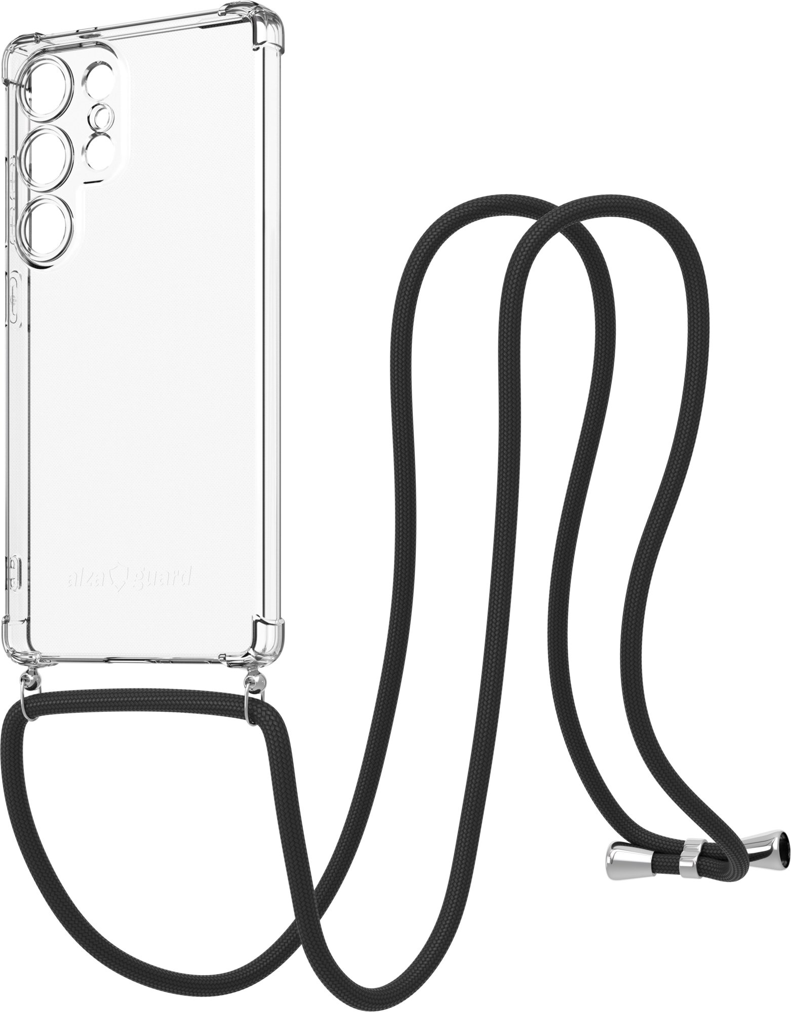 AlzaGuard Luxe Lanyard Case pre Samsung Galaxy S25 Ultra 5G čierny