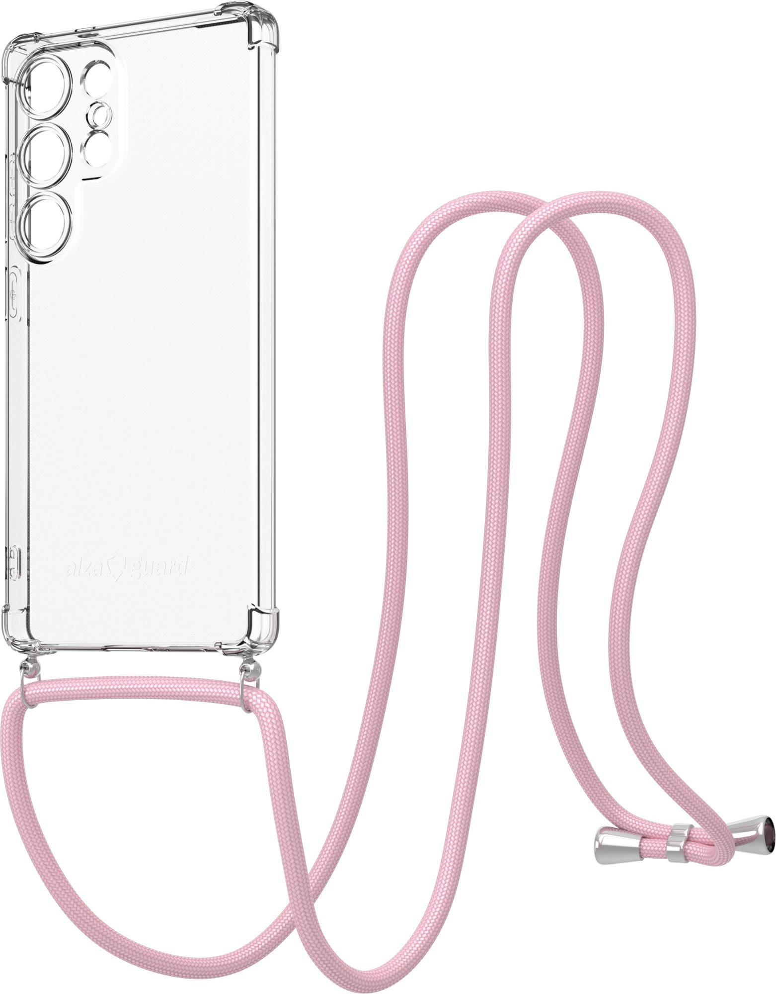 AlzaGuard Luxe Lanyard Case pre Samsung Galaxy S25 Ultra 5G ružový