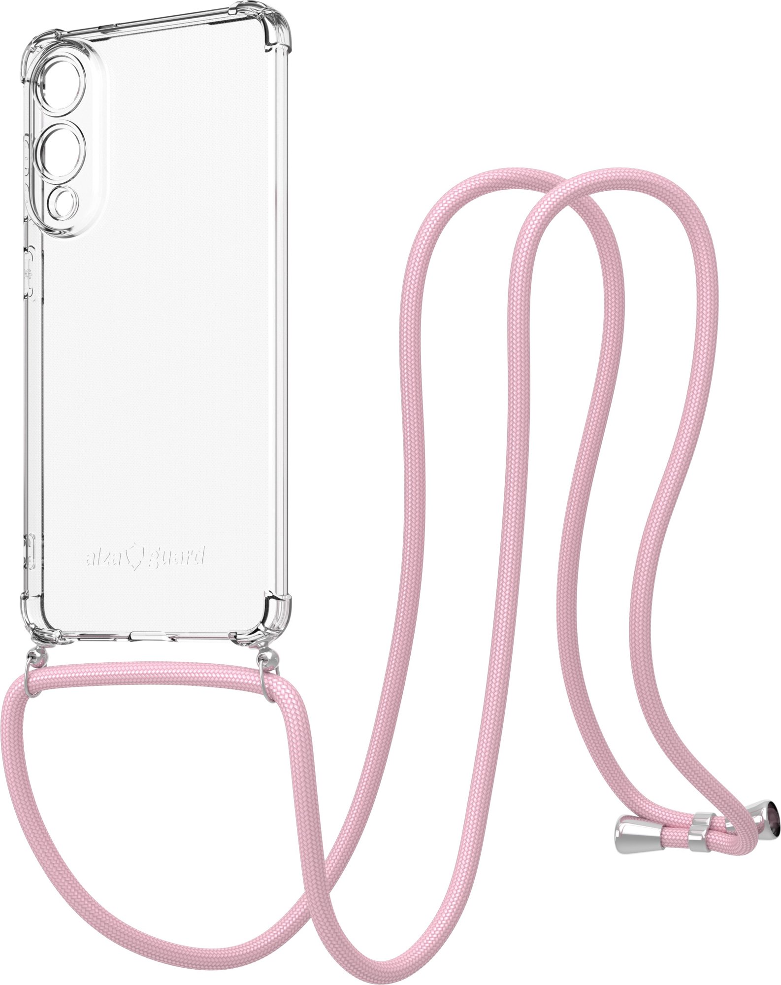 AlzaGuard Luxe Lanyard Case pre Samsung Galaxy S25 Edge ružový