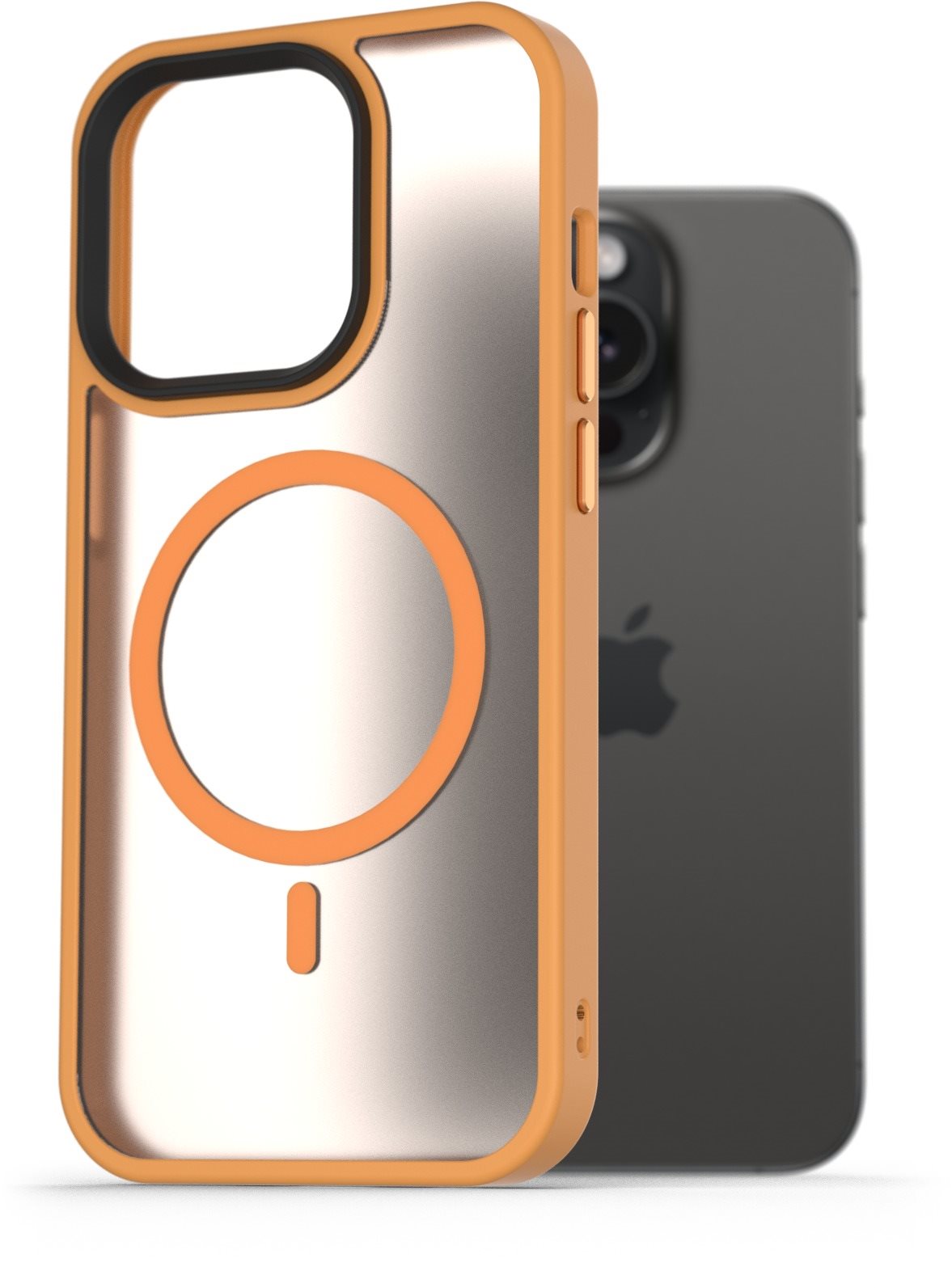 AlzaGuard Matte Case Compatible with MagSafe pre iPhone 15 Pro žltý