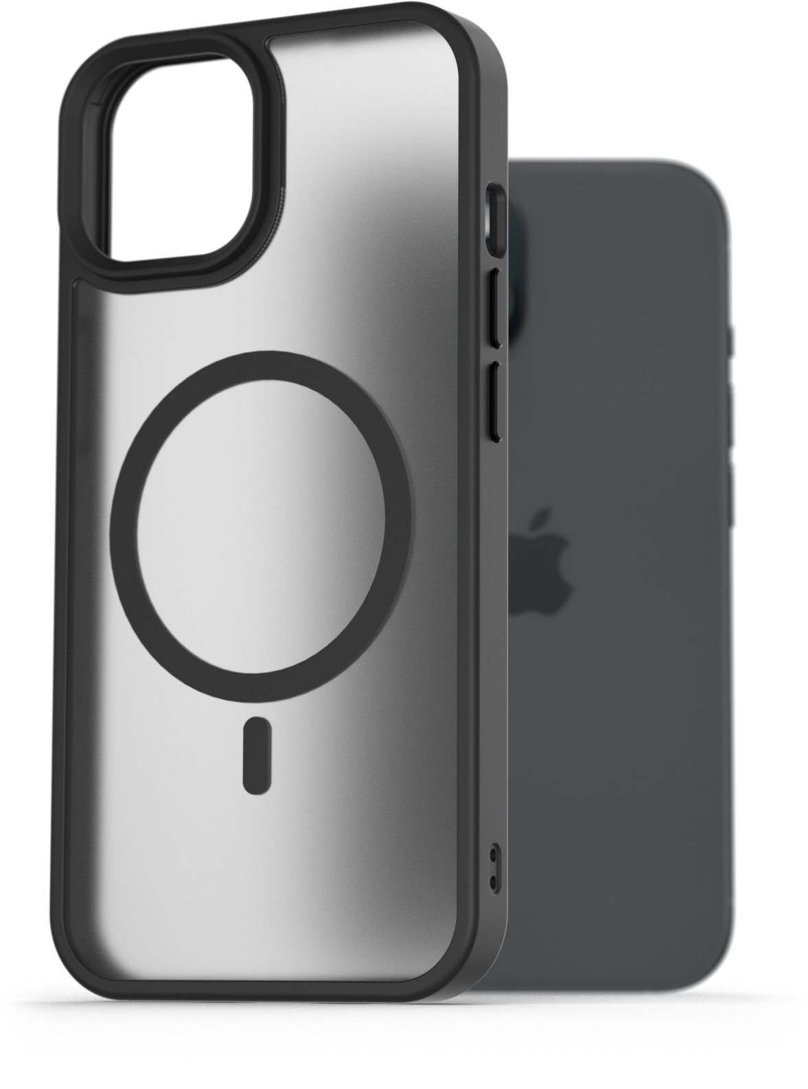 AlzaGuard Matte Case Compatible with MagSafe pre iPhone 15 čierny