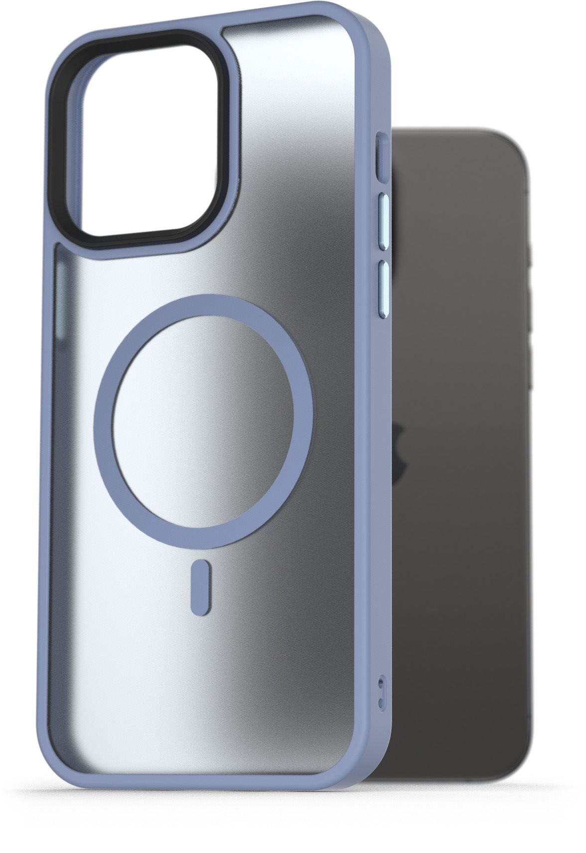 AlzaGuard Matte Case Compatible with MagSafe pre iPhone 15 Pro Max svetlomodrý