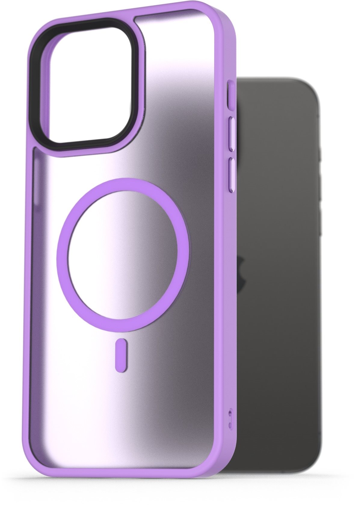 AlzaGuard Matte Case Compatible with MagSafe pre iPhone 15 Pro Max svetlofialový