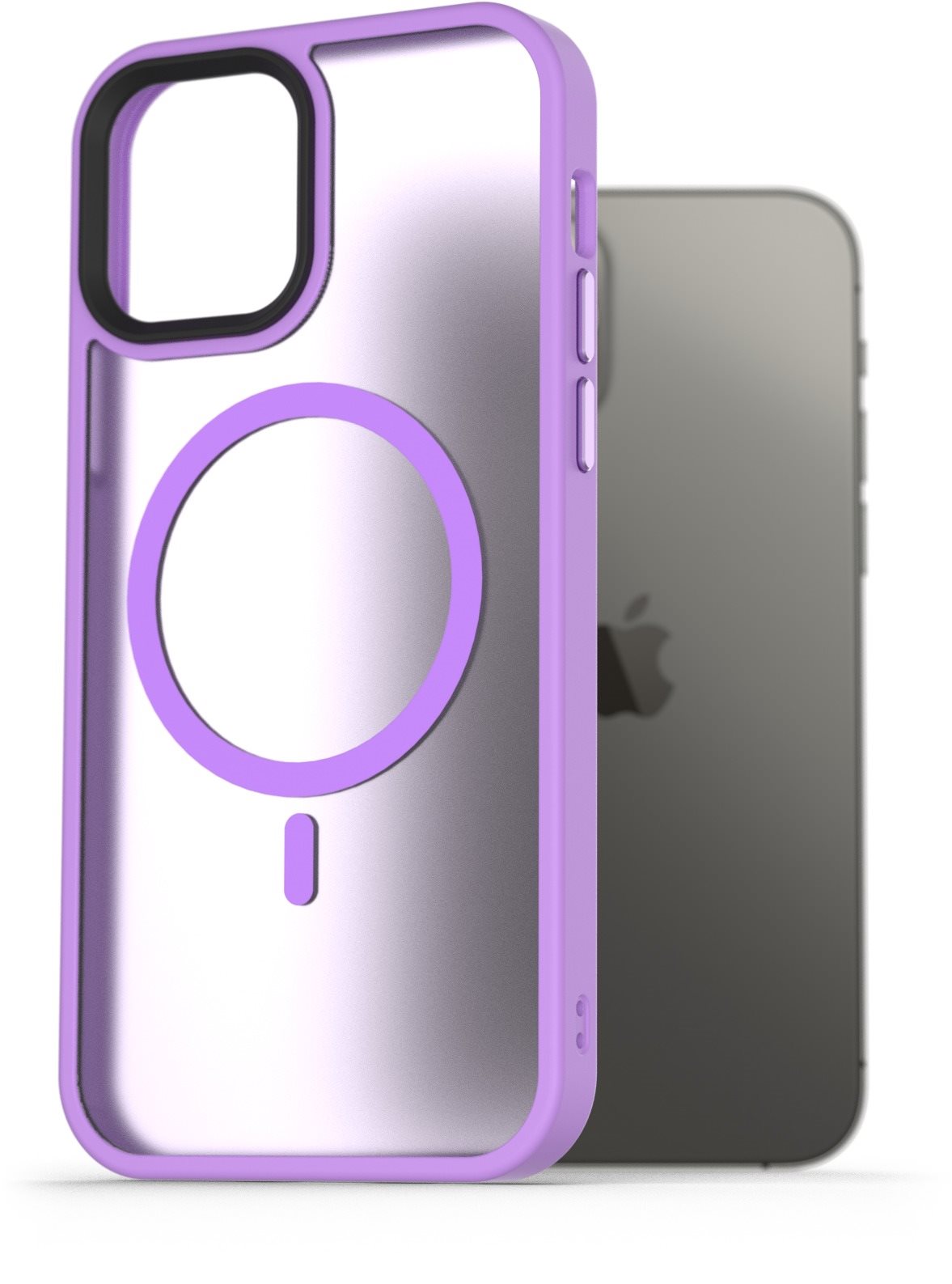 AlzaGuard Matte Case Compatible with MagSafe pre iPhone 12 / 12 Pro svetlofialový