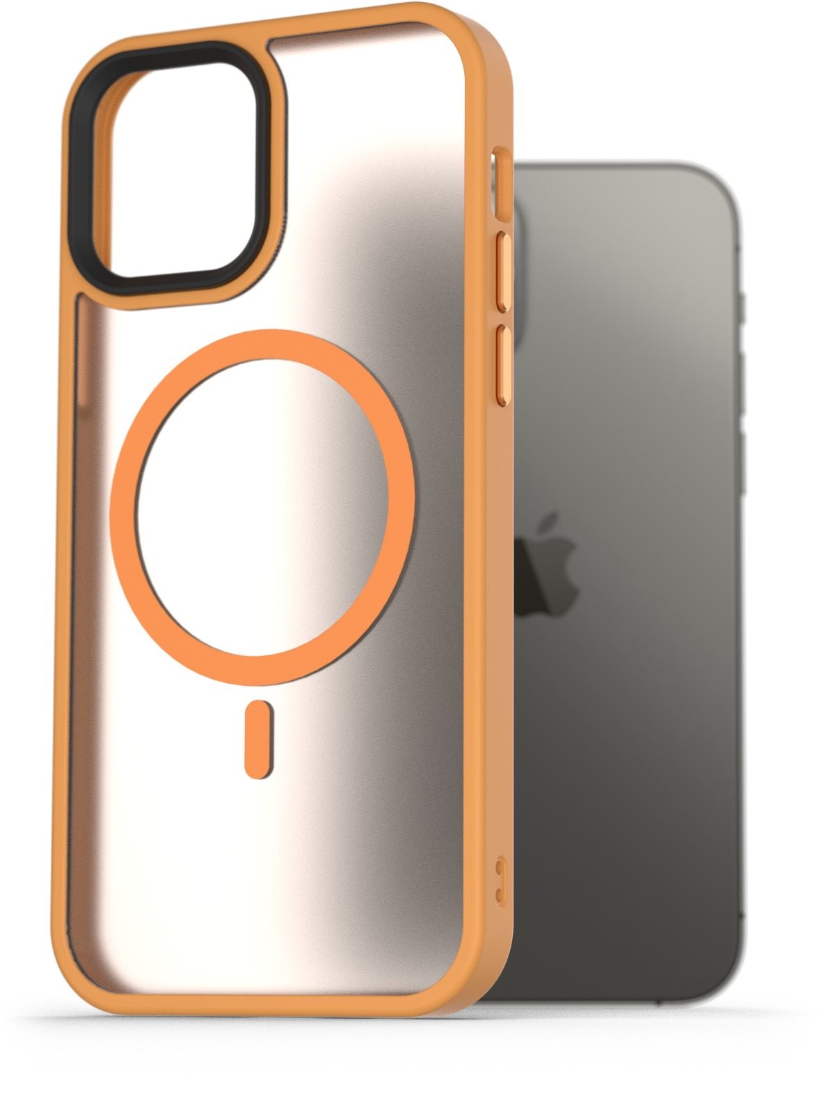 AlzaGuard Matte Case Compatible with MagSafe pre iPhone 12/12 Pro žltý