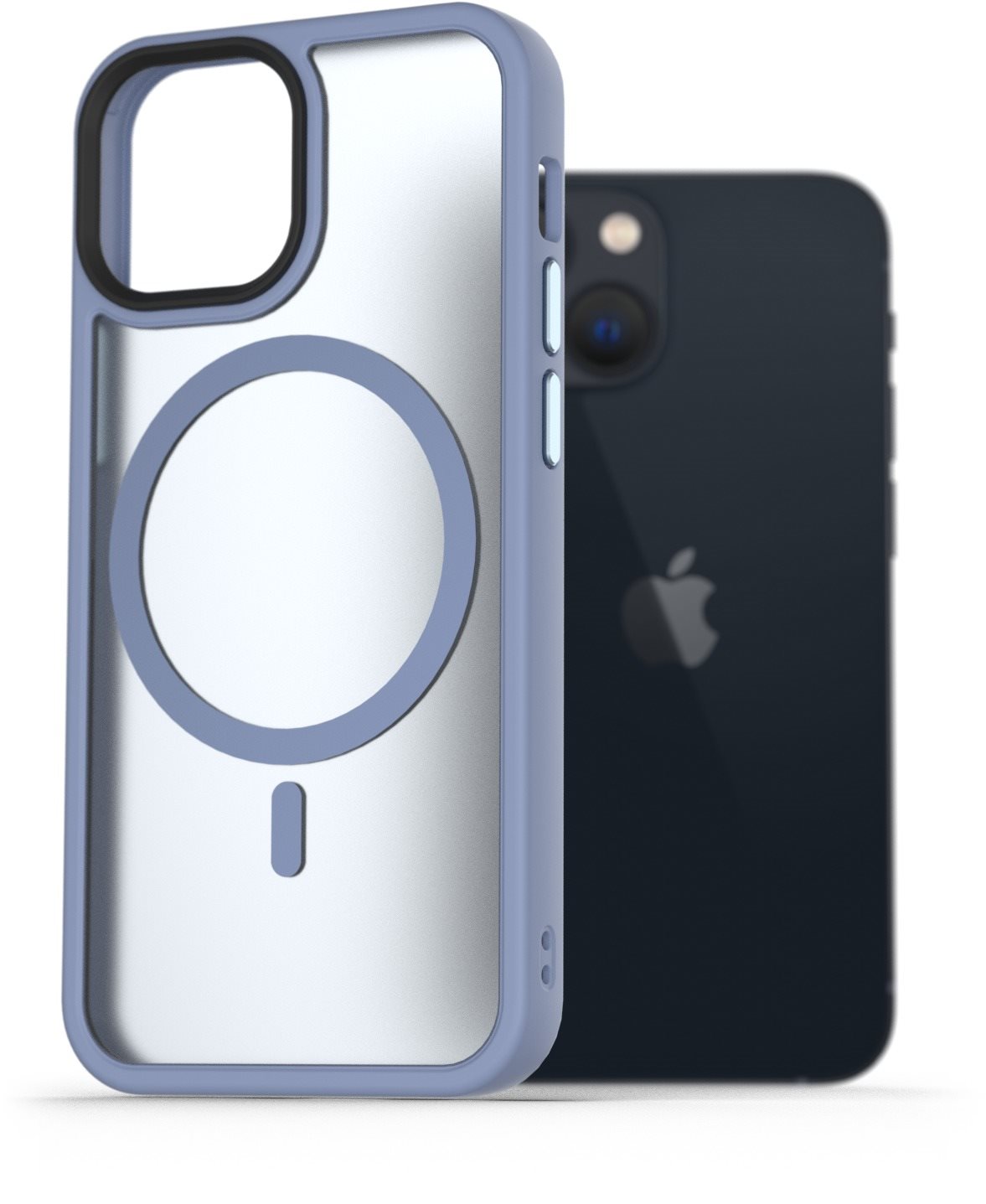 AlzaGuard Matte Case Compatible with MagSafe pre iPhone 13 Mini svetlomodrý