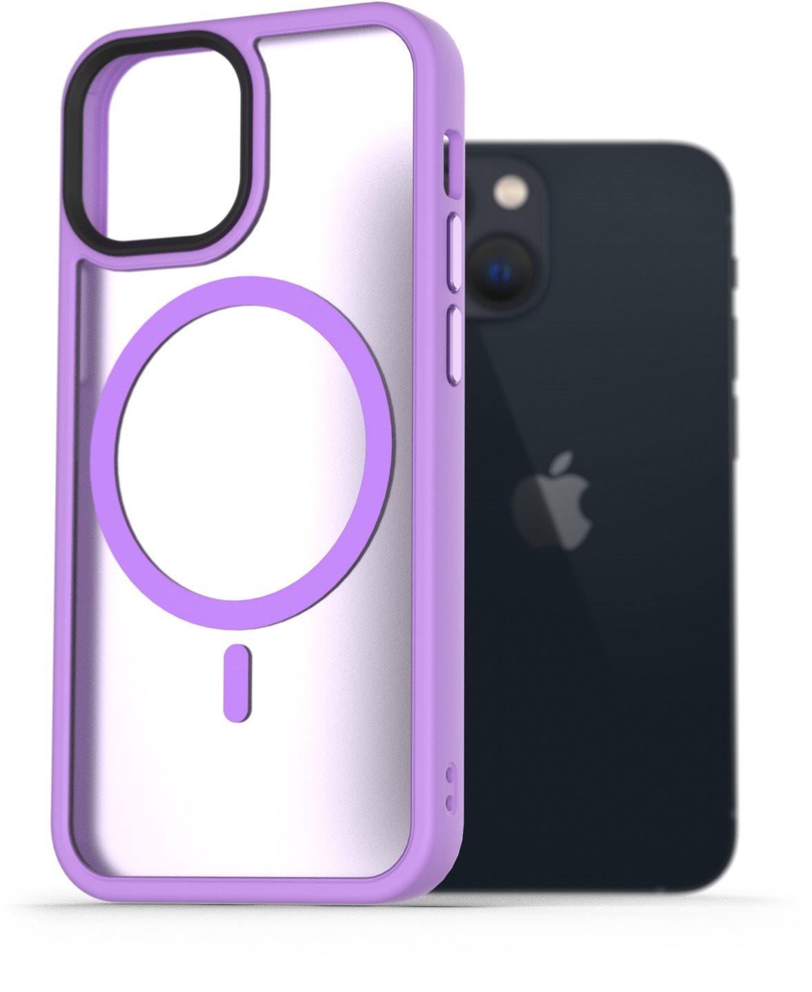 AlzaGuard Matte Case Compatible with MagSafe pre iPhone 13 Mini svetlofialový
