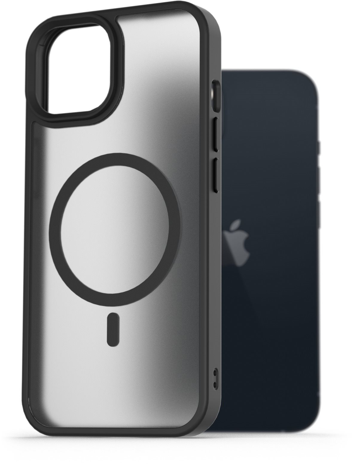 AlzaGuard Matte Case Compatible with MagSafe pre iPhone 13 čierny