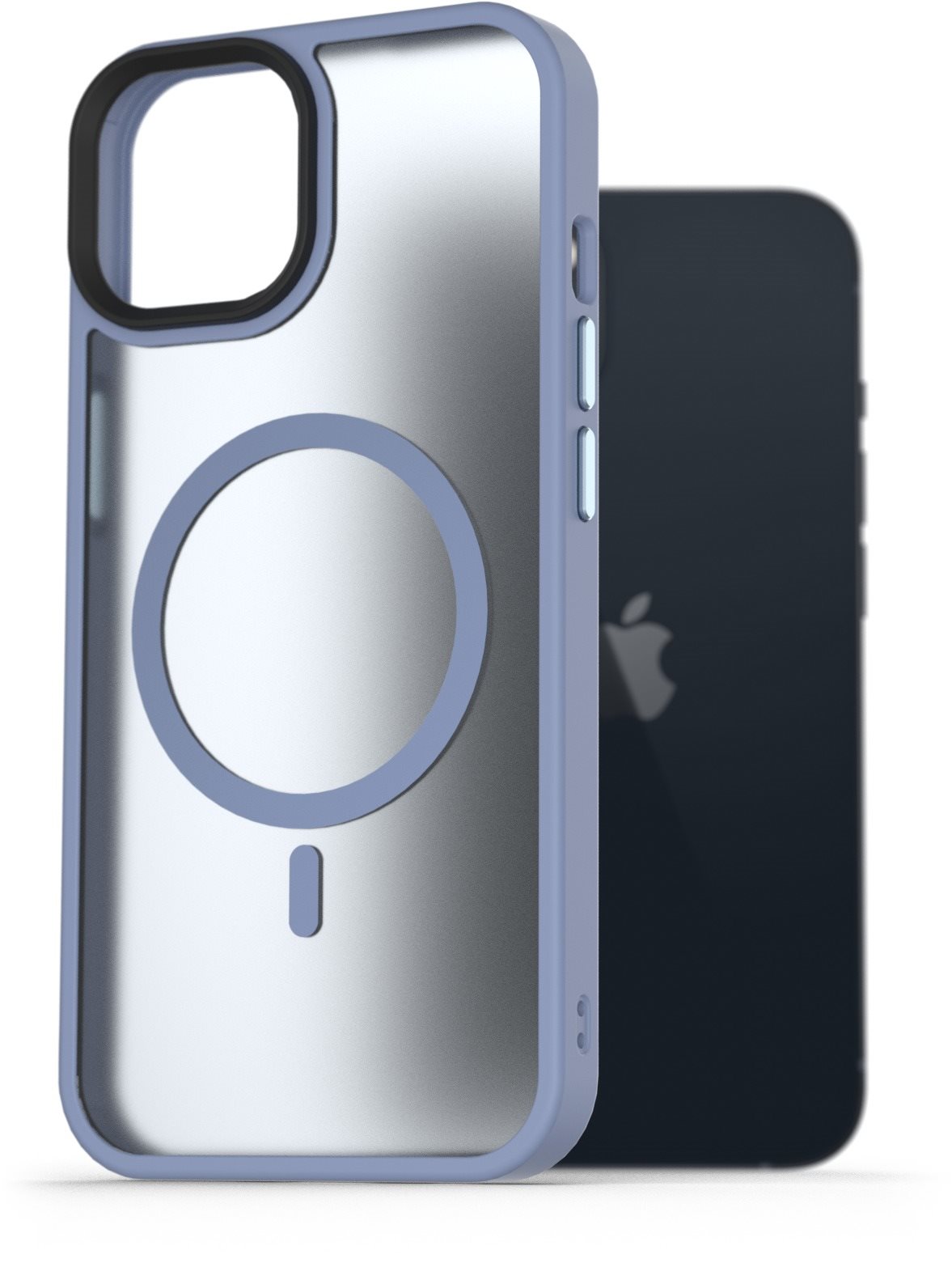 AlzaGuard Matte Case Compatible with MagSafe pre iPhone 13 svetlomodrý