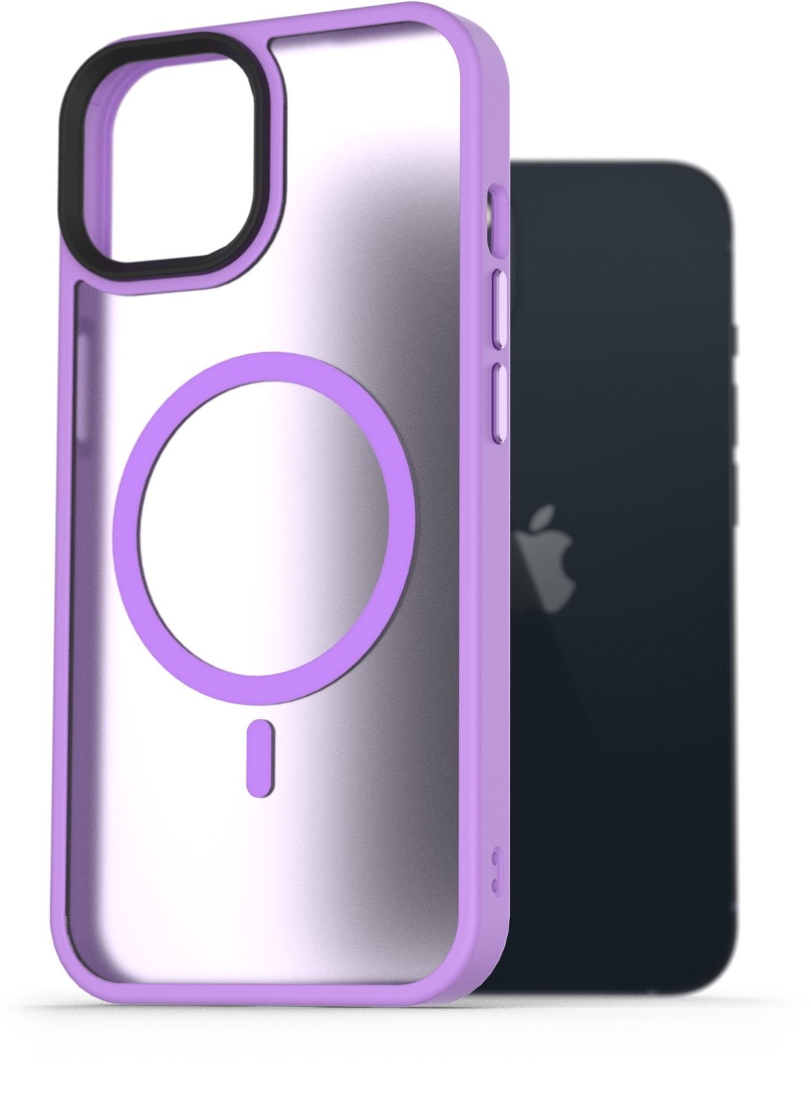 AlzaGuard Matte Case Compatible with MagSafe pre iPhone 13 svetlofialový