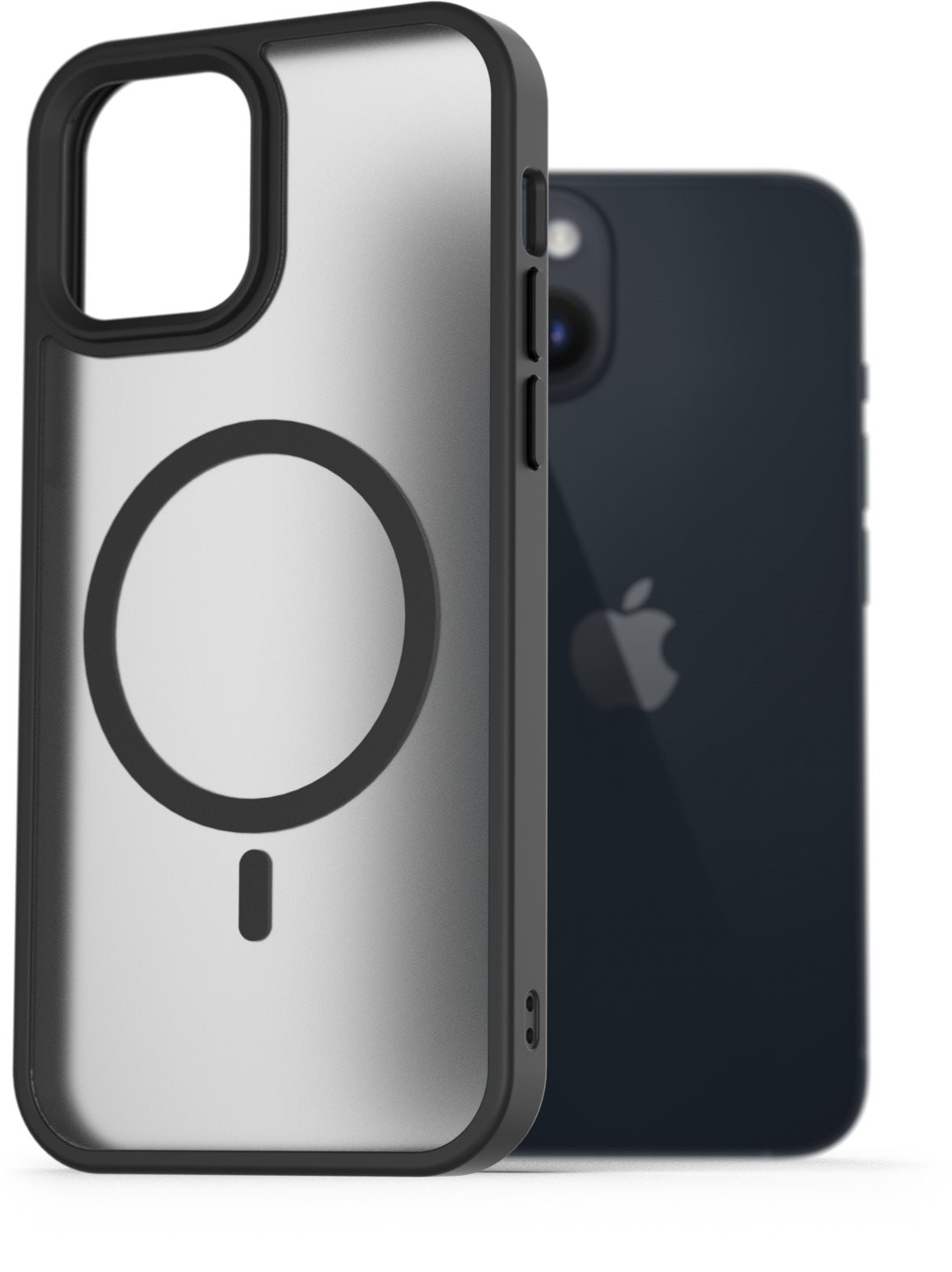 AlzaGuard Matte Case Compatible with MagSafe pre iPhone 14 čierny