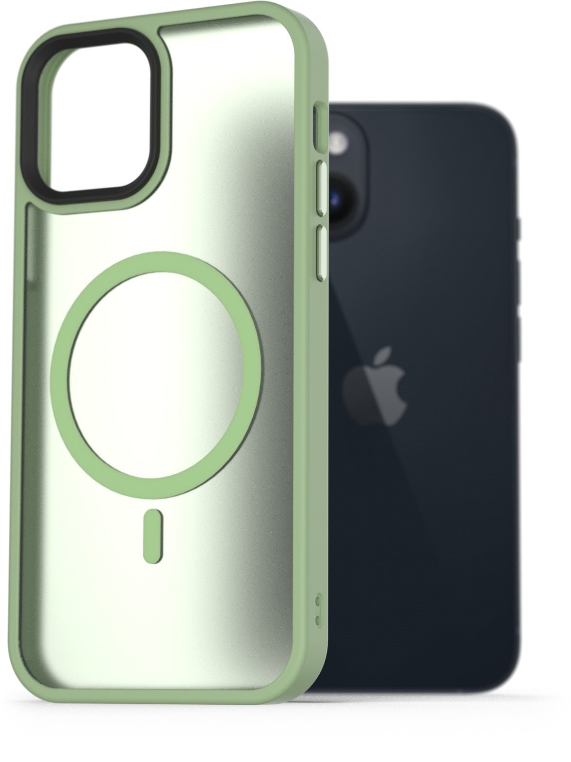 AlzaGuard Matte Case Compatible with MagSafe pre iPhone 14 zelený