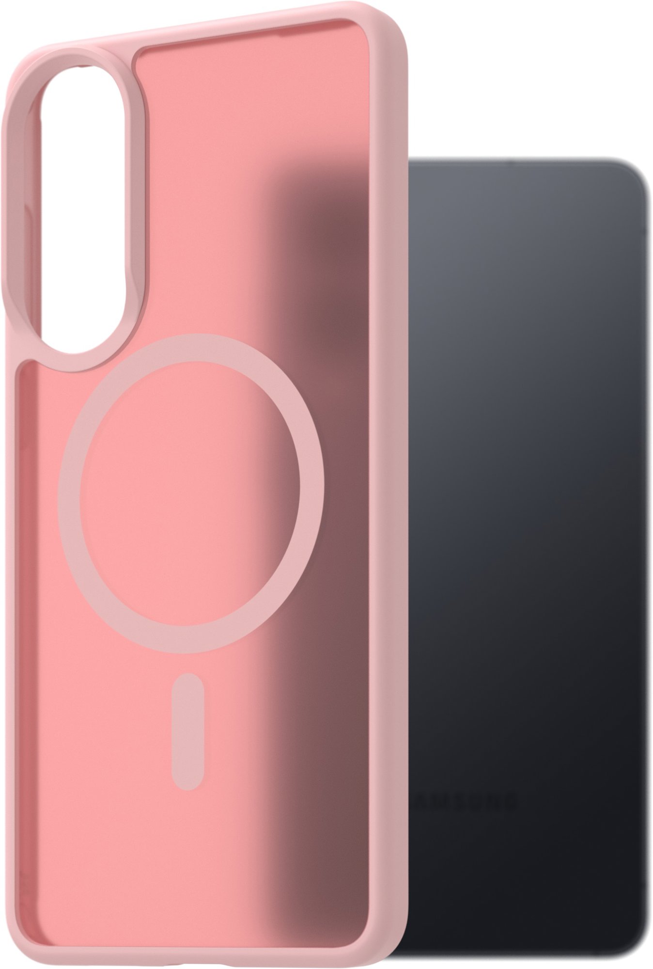 AlzaGuard Matte Case Compatible with Magsafe pre Samsung Galaxy S25 EDGE ružový
