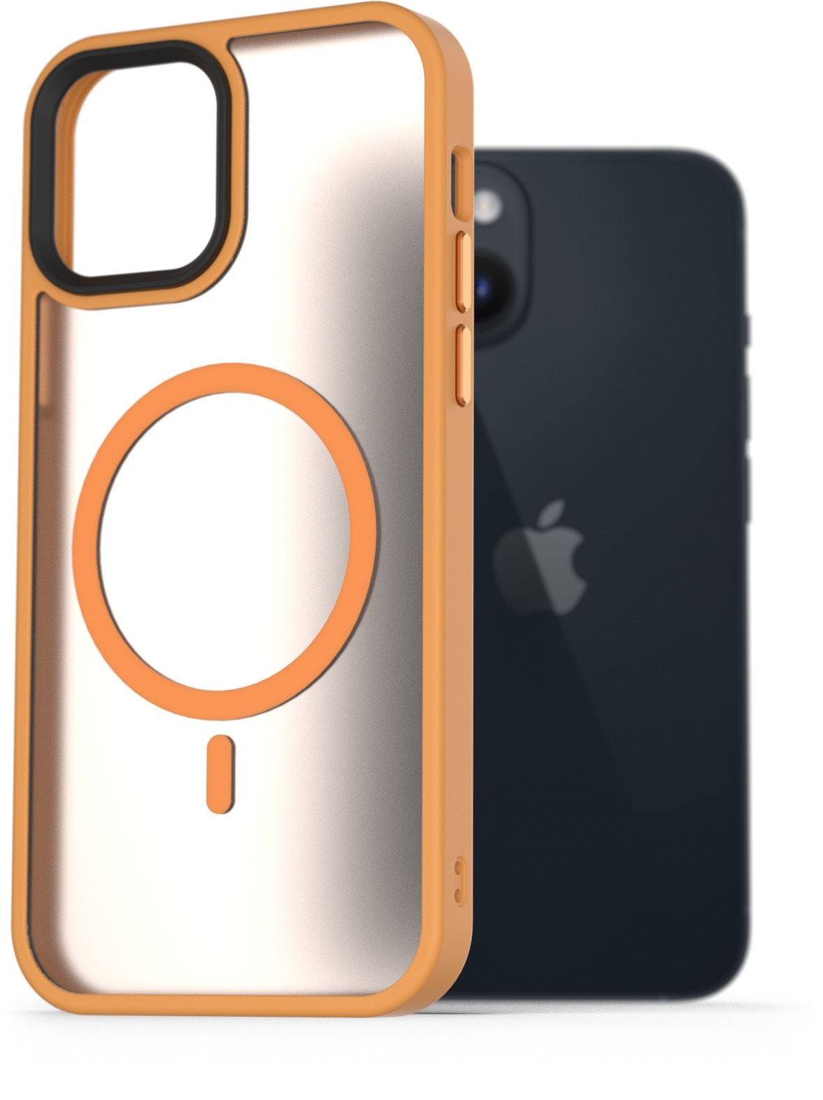 AlzaGuard Matte Case Compatible with MagSafe pre iPhone 14 žltý