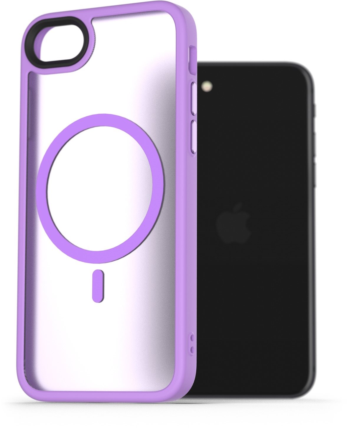 AlzaGuard Matte Case Compatible with Magsafe pre iPhone 7/8/SE 2020/SE 2022 svetlo fialový