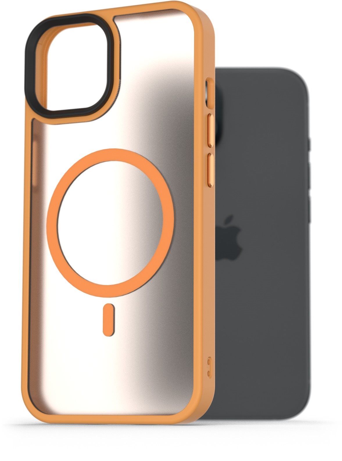 AlzaGuard Matte Case Compatible with MagSafe pre iPhone 15 žltý