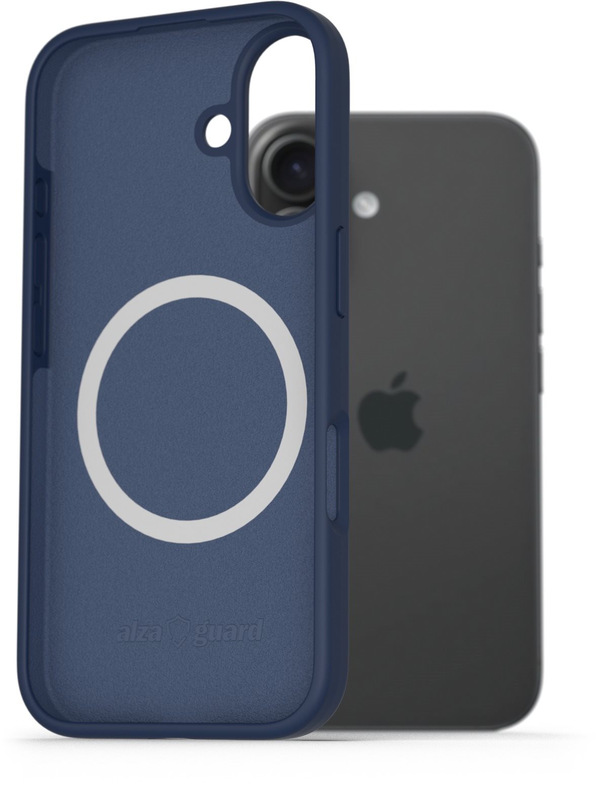 AlzaGuard Silicone Case Compatible with Magsafe na iPhone 16 modrý