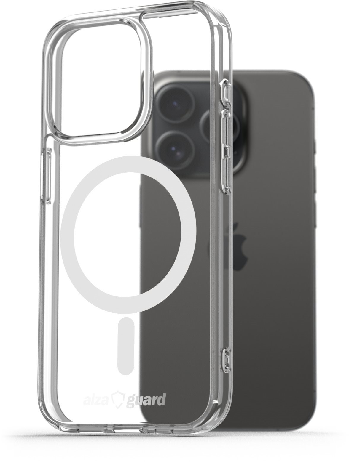 AlzaGuard Crystal Clear TPU Case Compatible with Magsafe iPhone 15 Pro