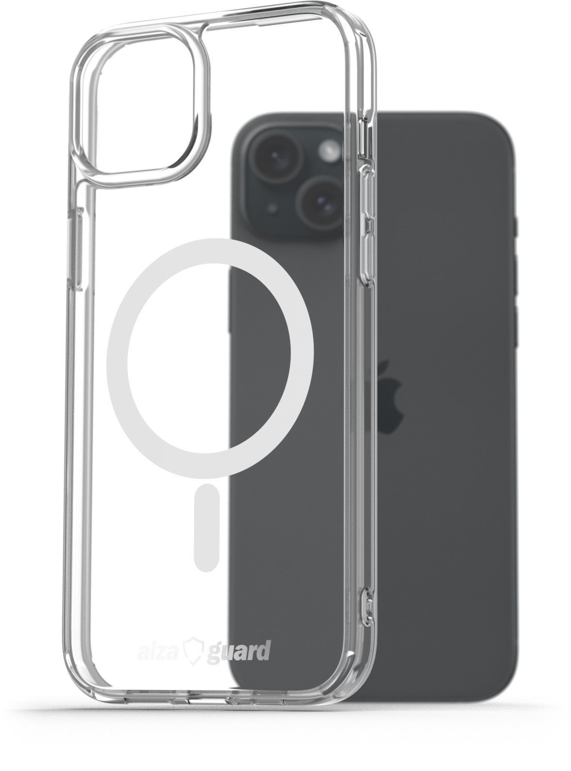 AlzaGuard Crystal Clear TPU Case Compatible with Magsafe iPhone 15 Plus