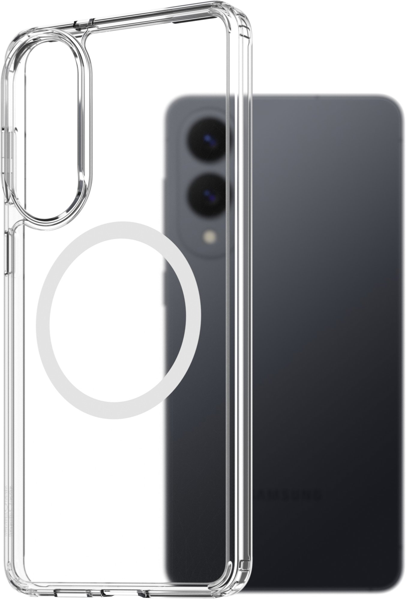 AlzaGuard Crystal Clear TPU Case Compatible with Magsafe pre Samsung Galaxy S25 EDGE