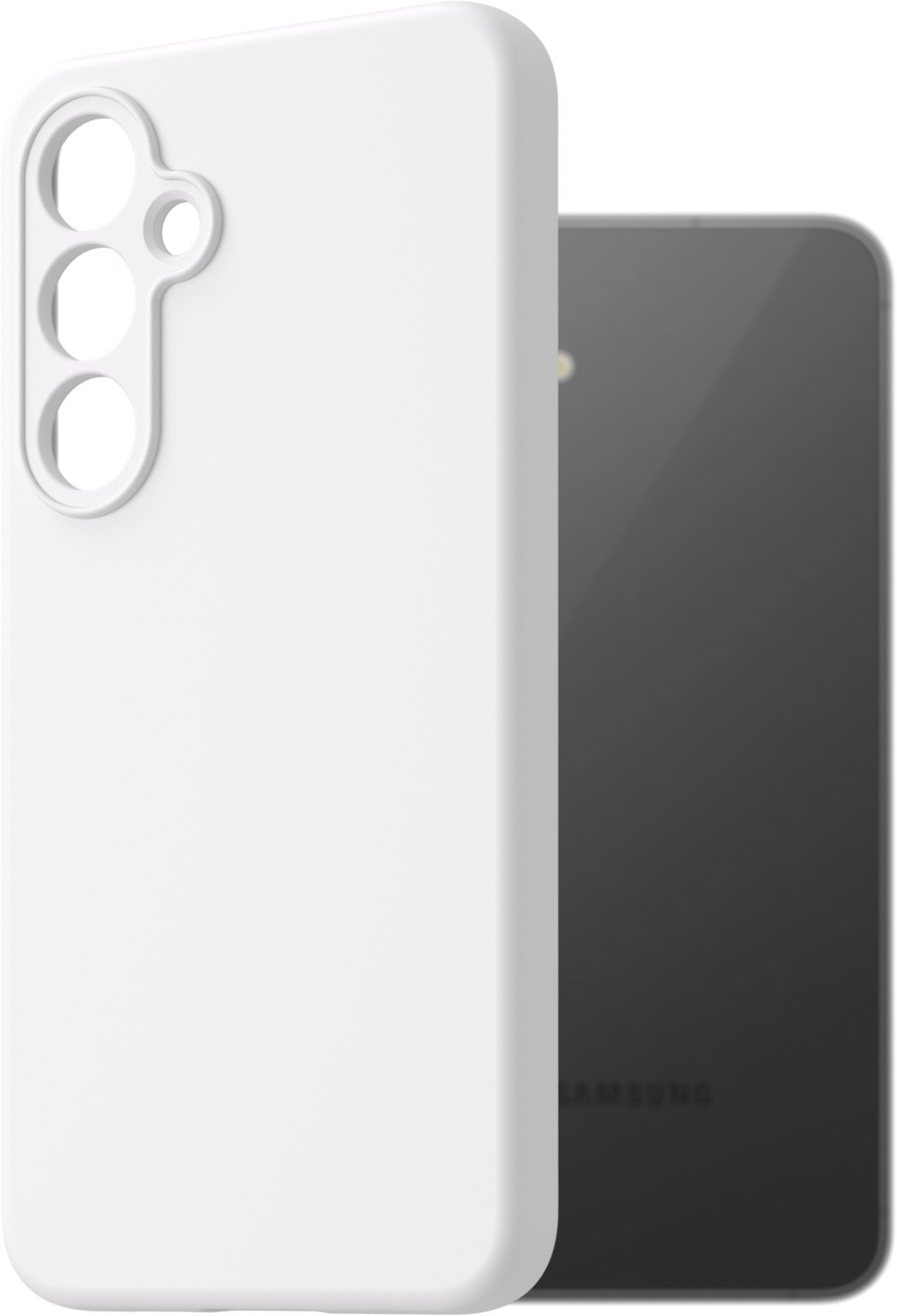 AlzaGuard Premium Silicone Case na Samsung Galaxy S24 FE biely