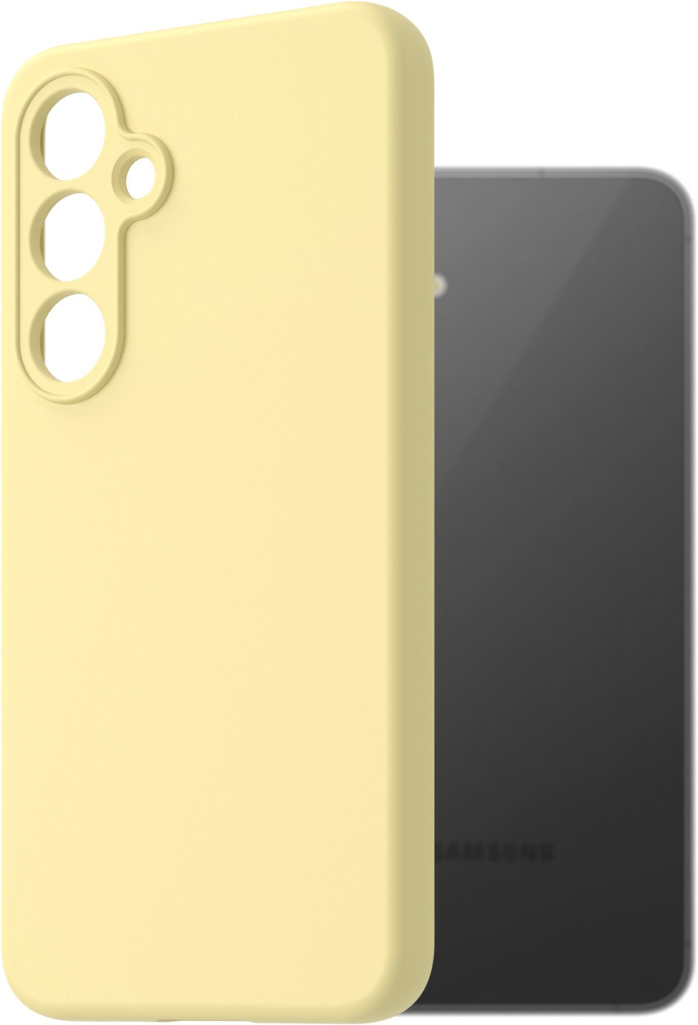 AlzaGuard Premium Silicone Case na Samsung Galaxy S24 FE žltý