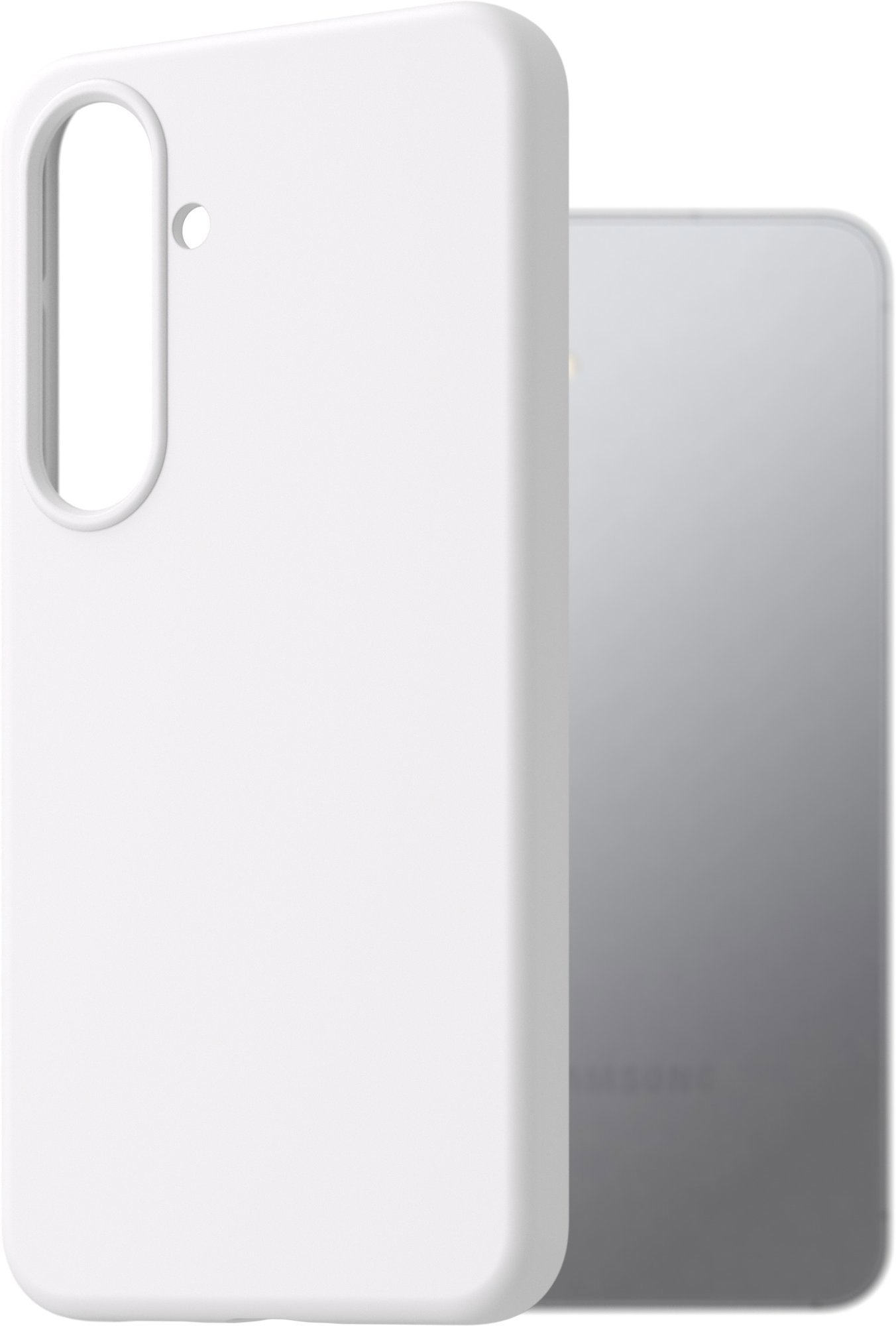AlzaGuard Premium Silicone Case pre Samsung Galaxy S25 5G biely