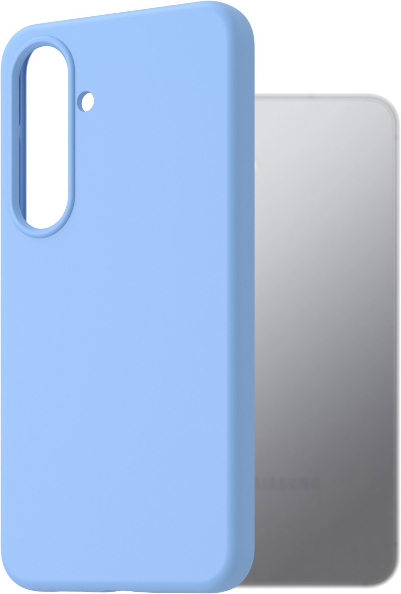 AlzaGuard Premium Silicone Case pre Samsung Galaxy S25 5G svetlo modrý