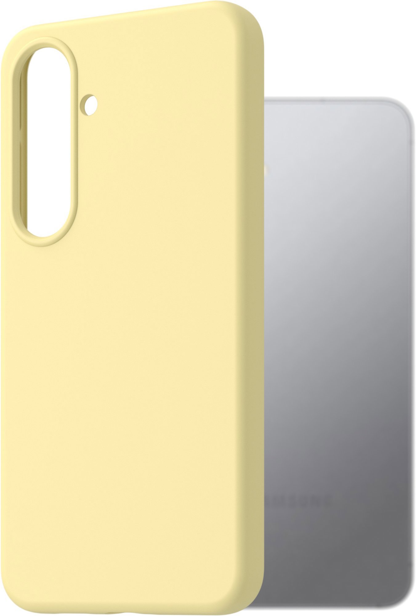 AlzaGuard Premium Silicone Case pre Samsung Galaxy S25 5G žltý