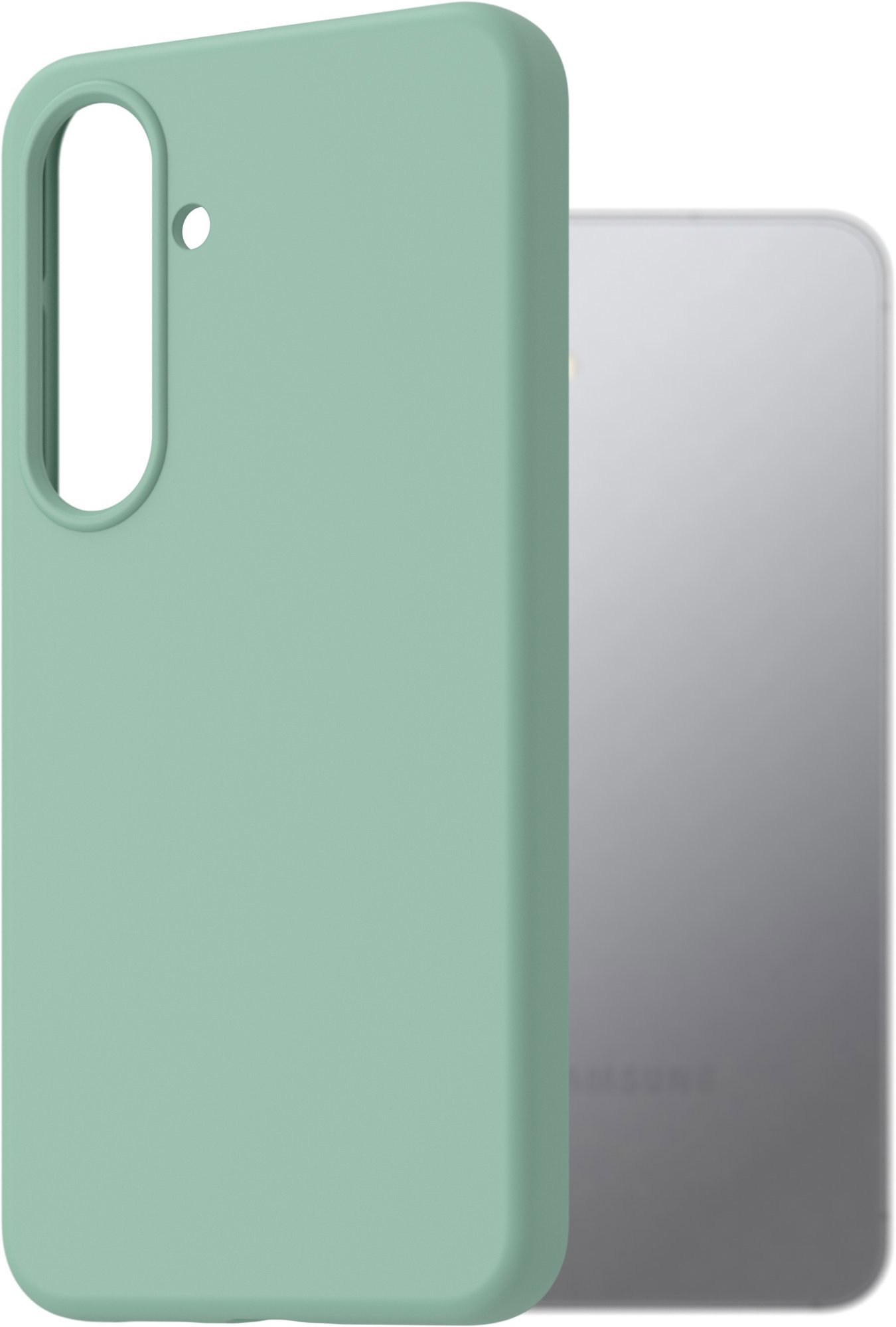 AlzaGuard Premium Silicone Case pre Samsung Galaxy S25 5G svetlo zelený