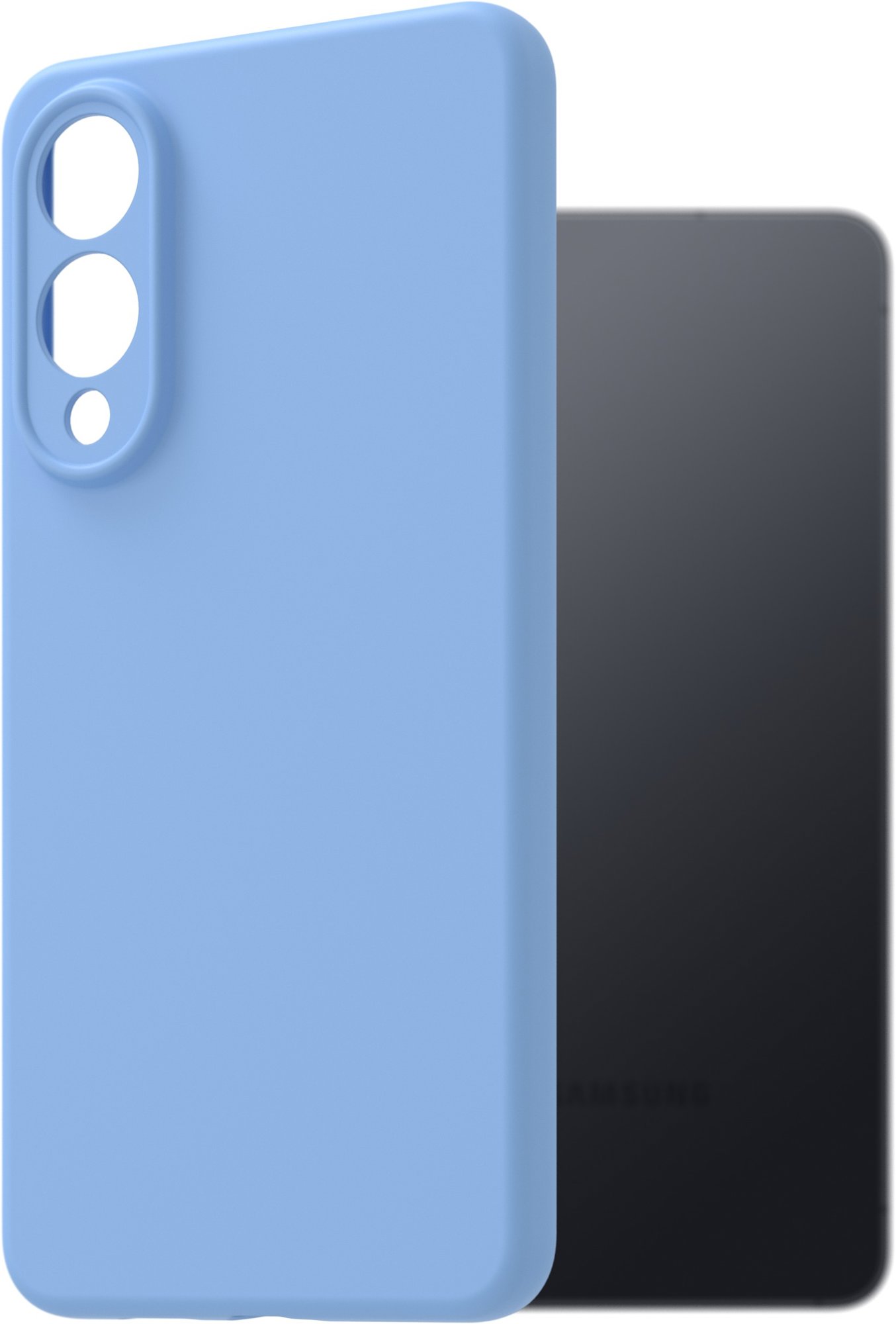 AlzaGuard Premium Silicone Case pre Samsung Galaxy S25 Edge svetlo modrý