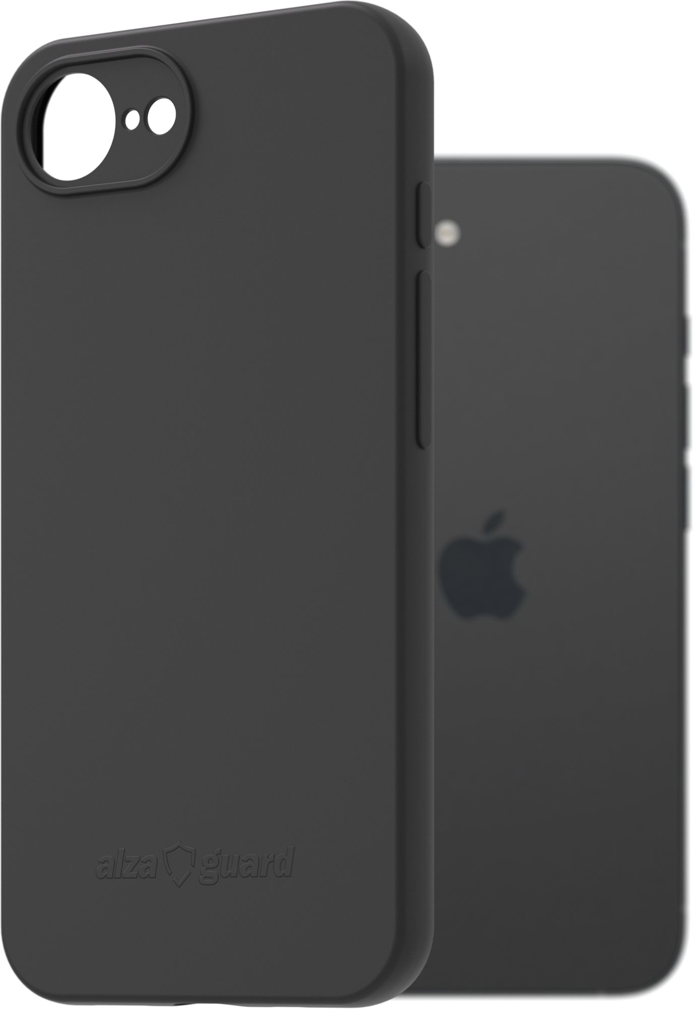 AlzaGuard Matte TPU Case pre iPhone 16e čierny