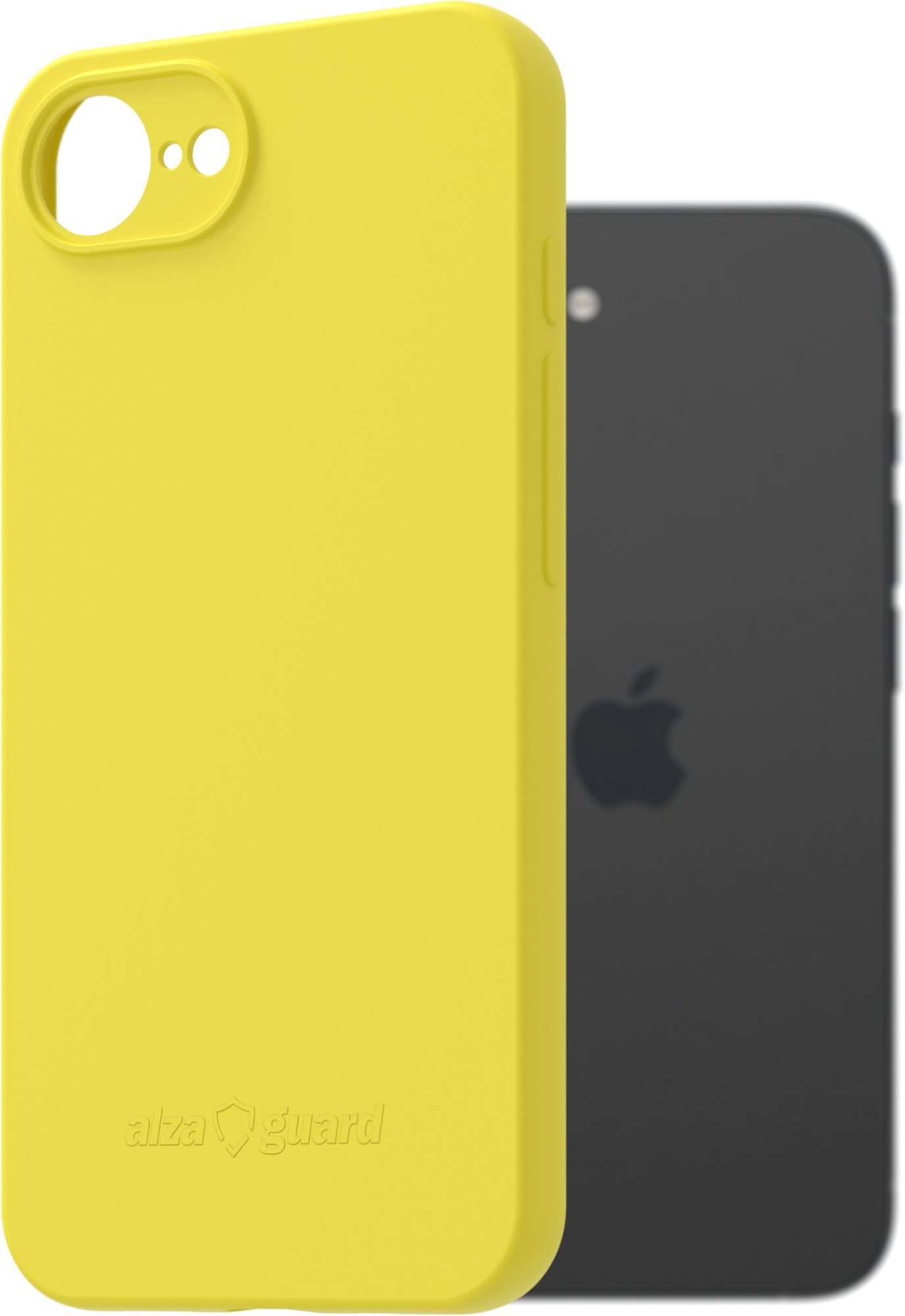 AlzaGuard Matte TPU Case pre iPhone 16e žltý