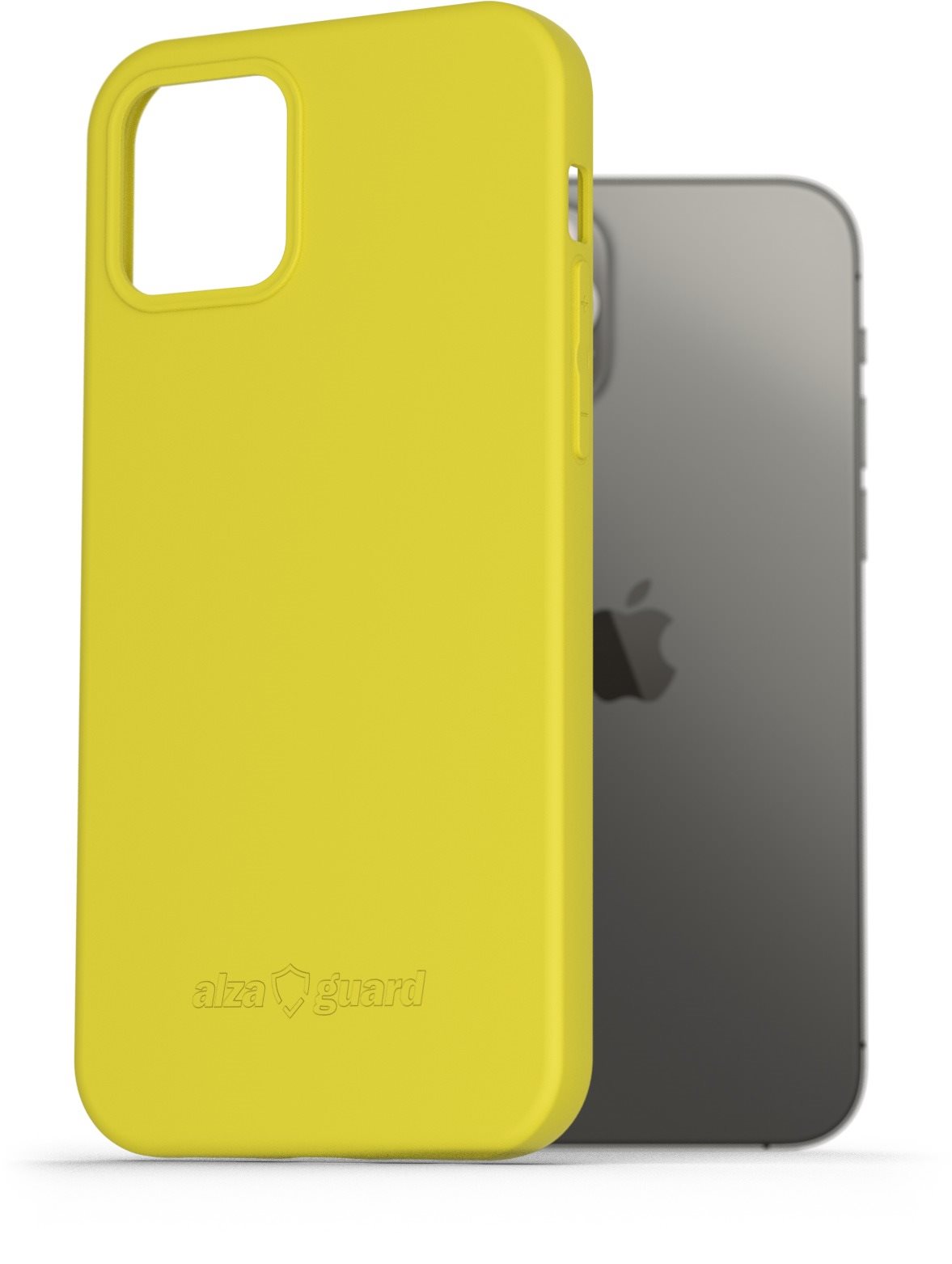 AlzaGuard Matte TPU Case na iPhone 12/ 12 Pro žltý