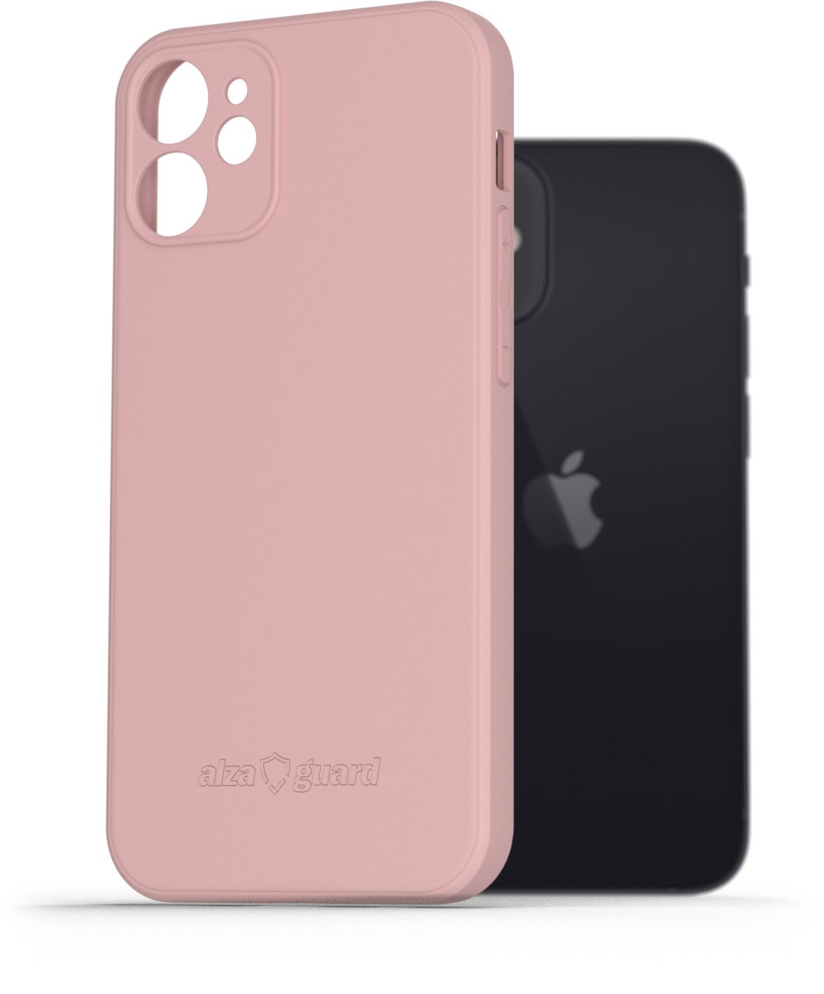 AlzaGuard Matte TPU Case na iPhone 12 Mini ružový