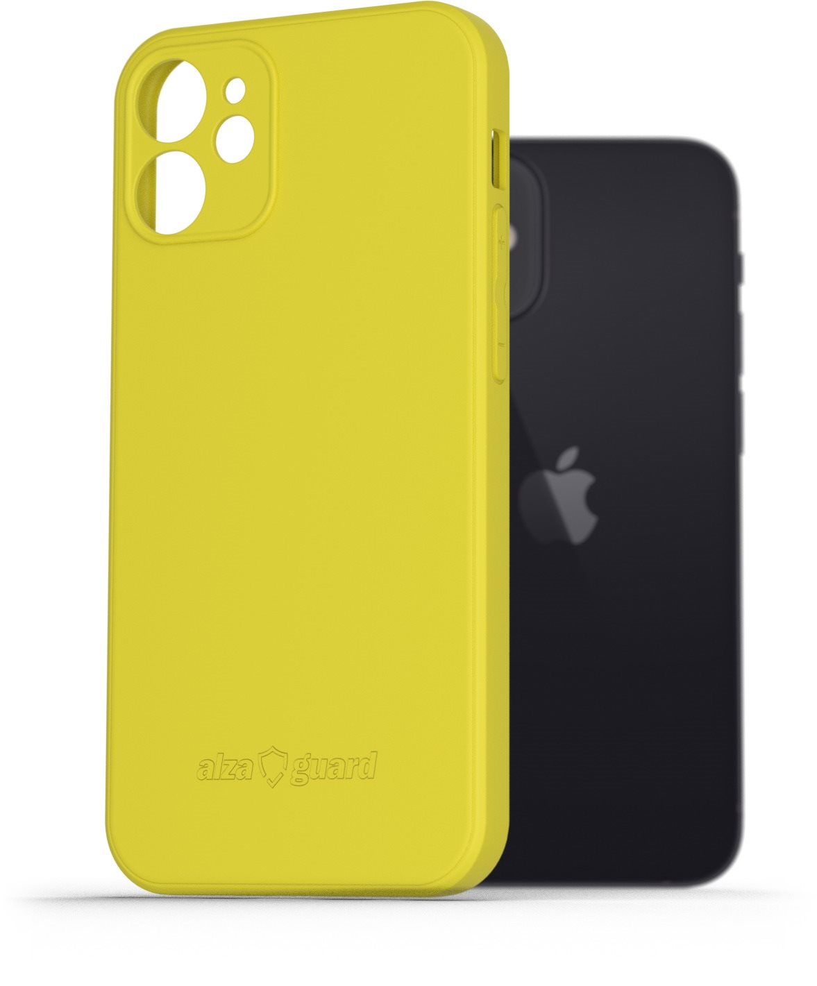 AlzaGuard Matte TPU Case na iPhone 12 Mini žltý