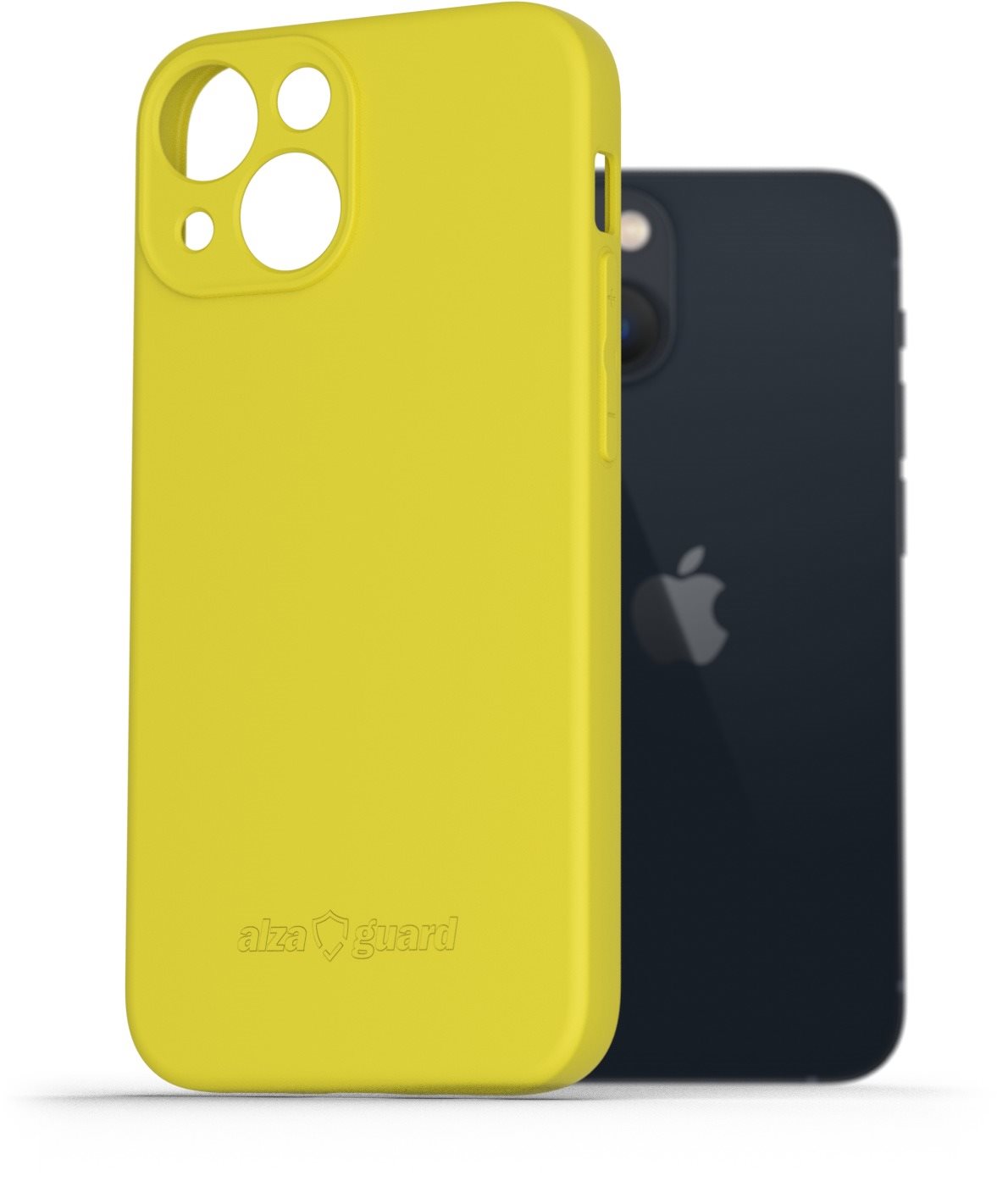 AlzaGuard Matte TPU Case pre iPhone 13 Mini žltý