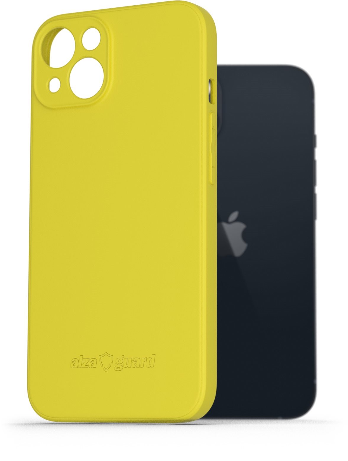 AlzaGuard Matte TPU Case pre iPhone 13 žltý